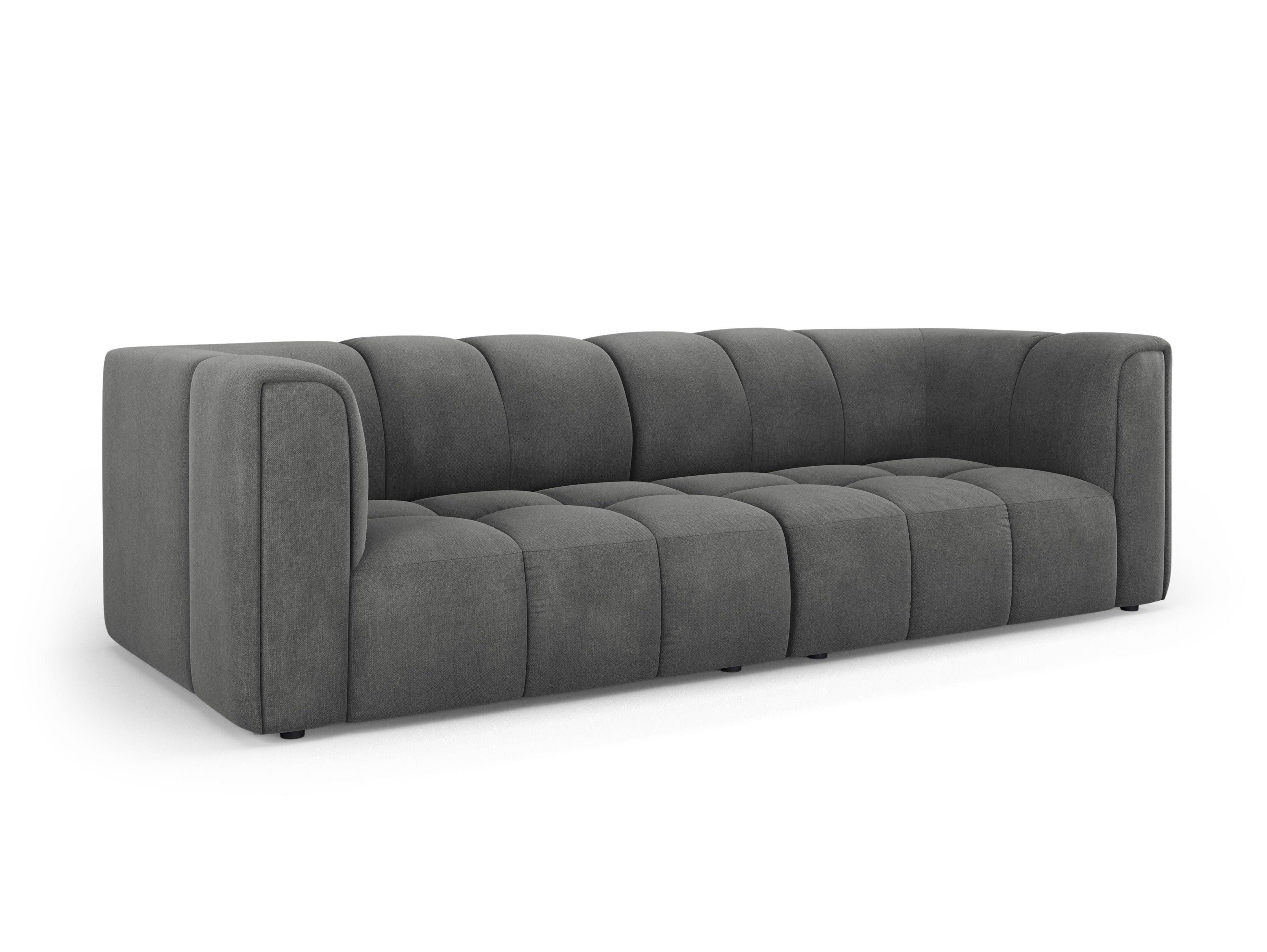 Sofa 3-osobowa FRANCESCA ciemnoszary szenil Milo Casa Eye on Design
