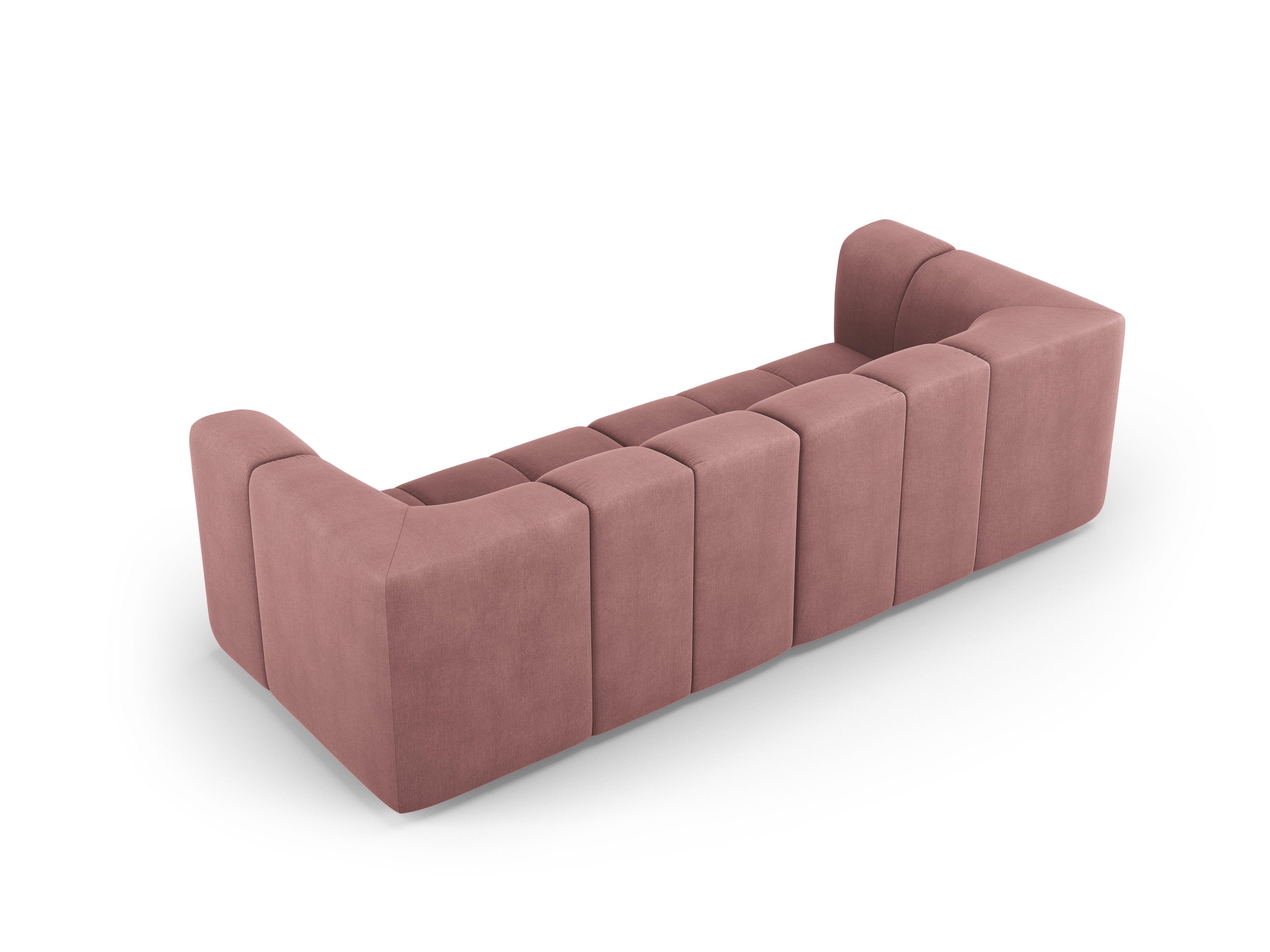 Sofa 3-osobowa FRANCESCA różowy szenil Milo Casa Eye on Design