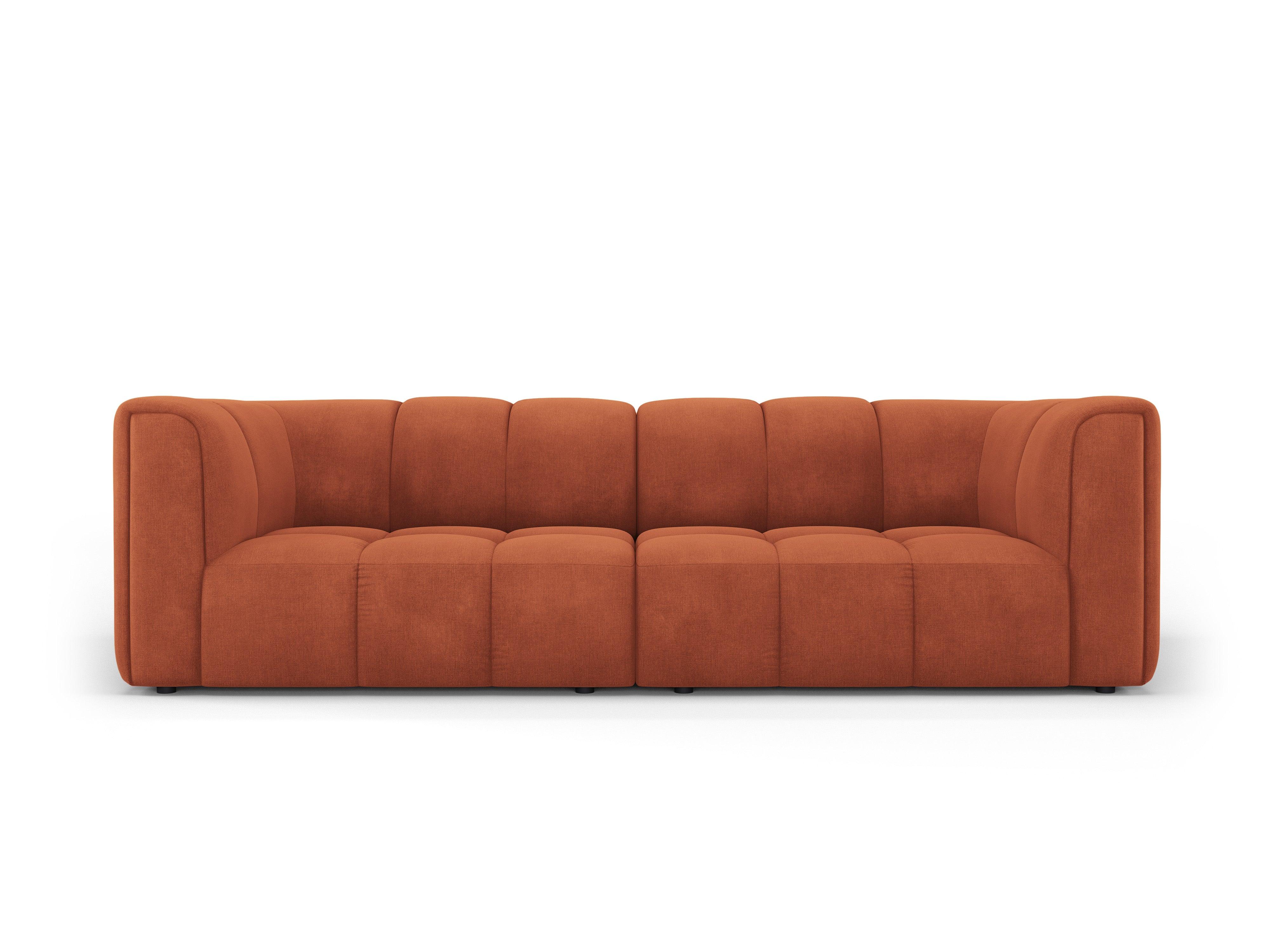 Sofa 3-osobowa FRANCESCA terracotta szenil Milo Casa Eye on Design