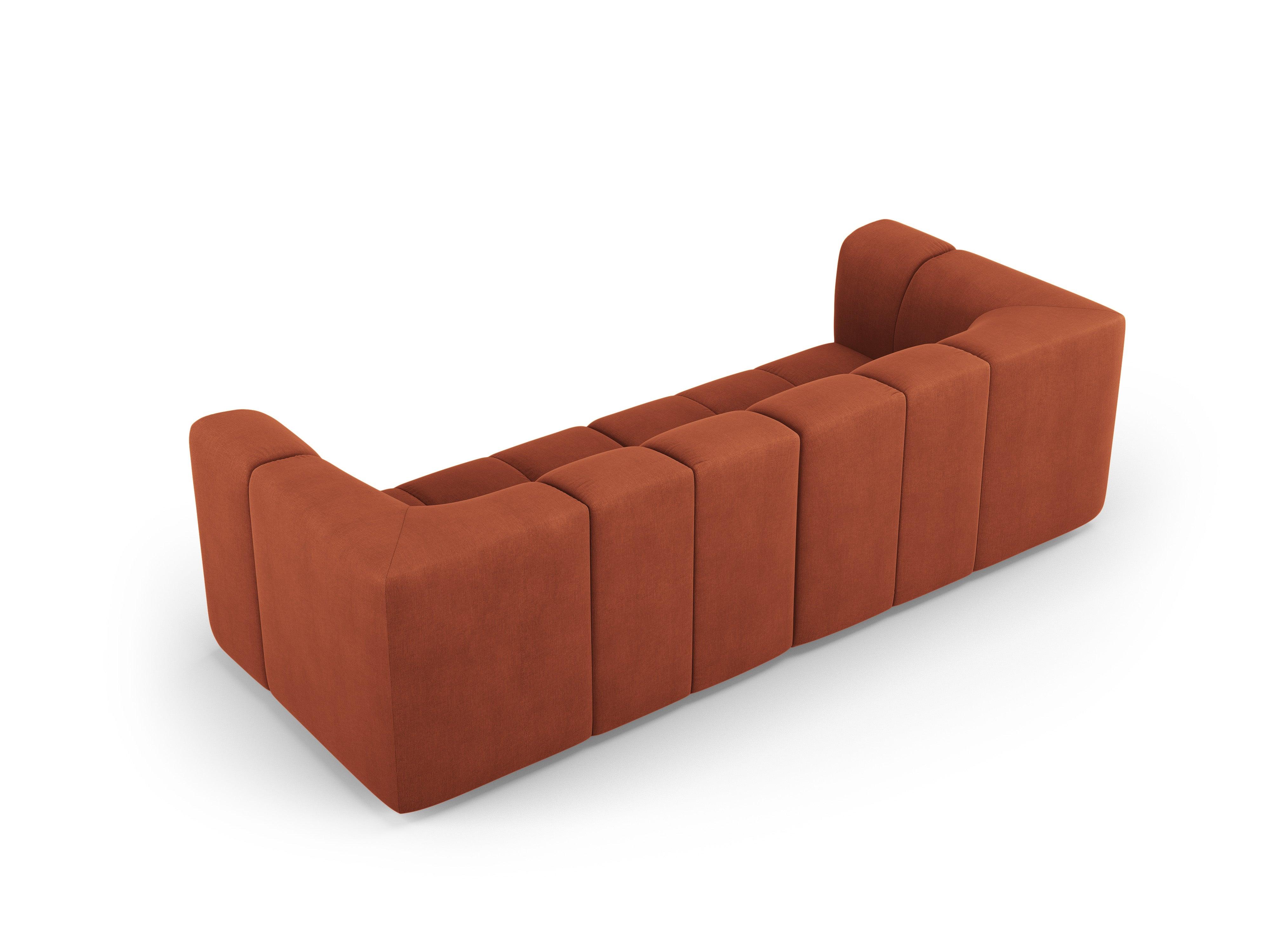 Sofa 3-osobowa FRANCESCA terracotta szenil Milo Casa Eye on Design