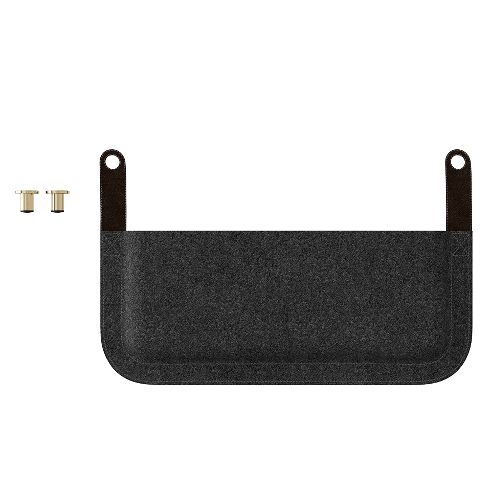 Sofa 3-osobowa LOUNGE AROUND antracytowy z dębem UMAGE Eye on Design