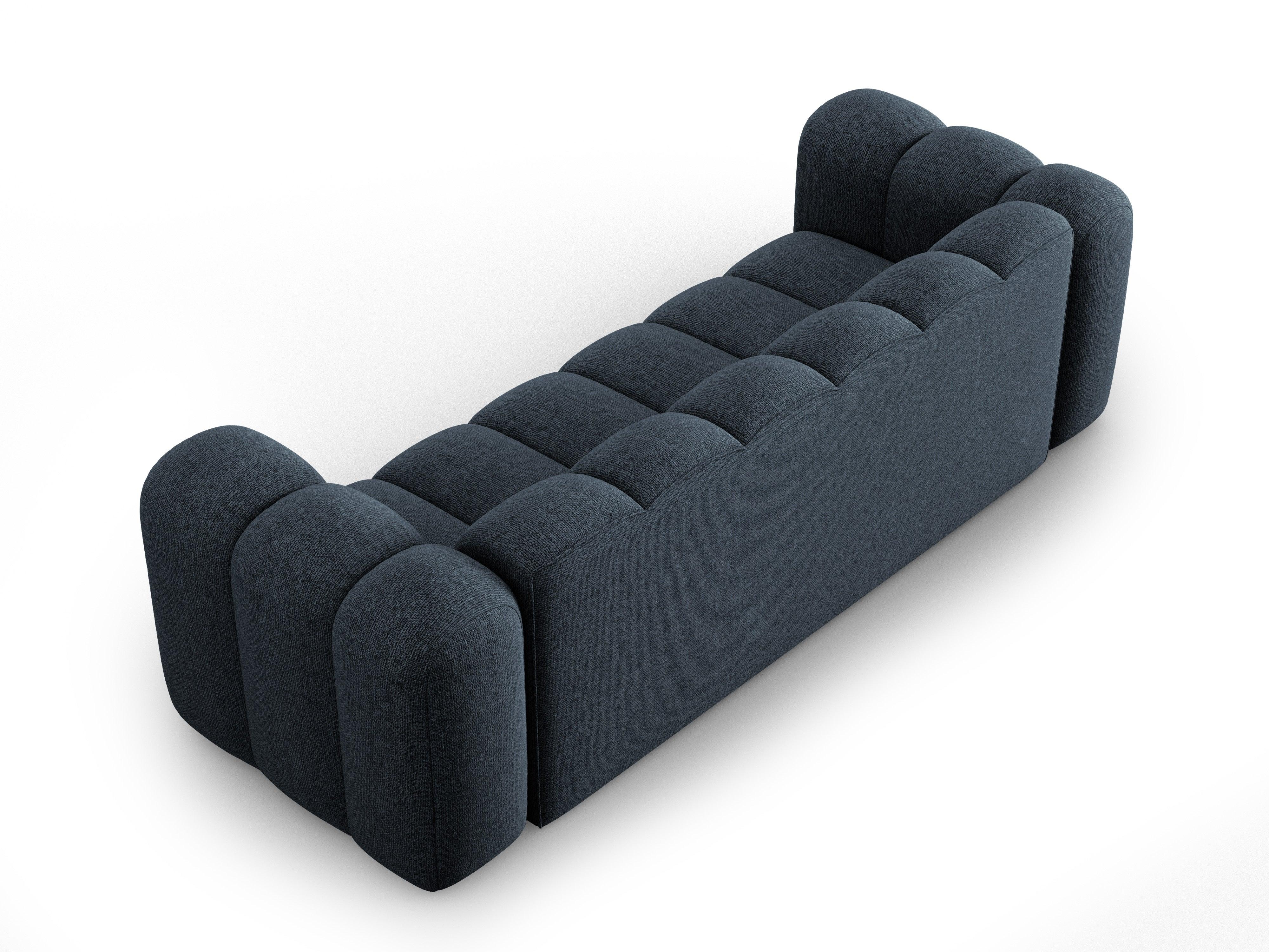 Sofa 3-osobowa SKYLER granatowy szenil Interieurs 86 Eye on Design