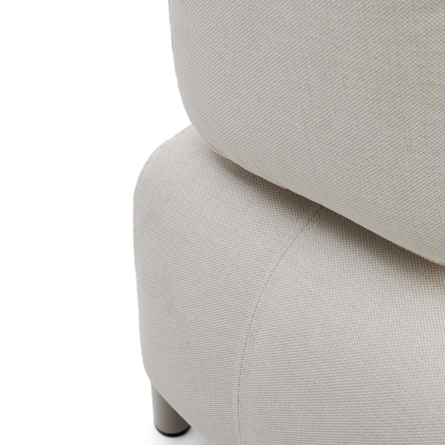 Sofa 3-osobowa z dużą tacą COMPO beżowy szenil La Forma Eye on Design