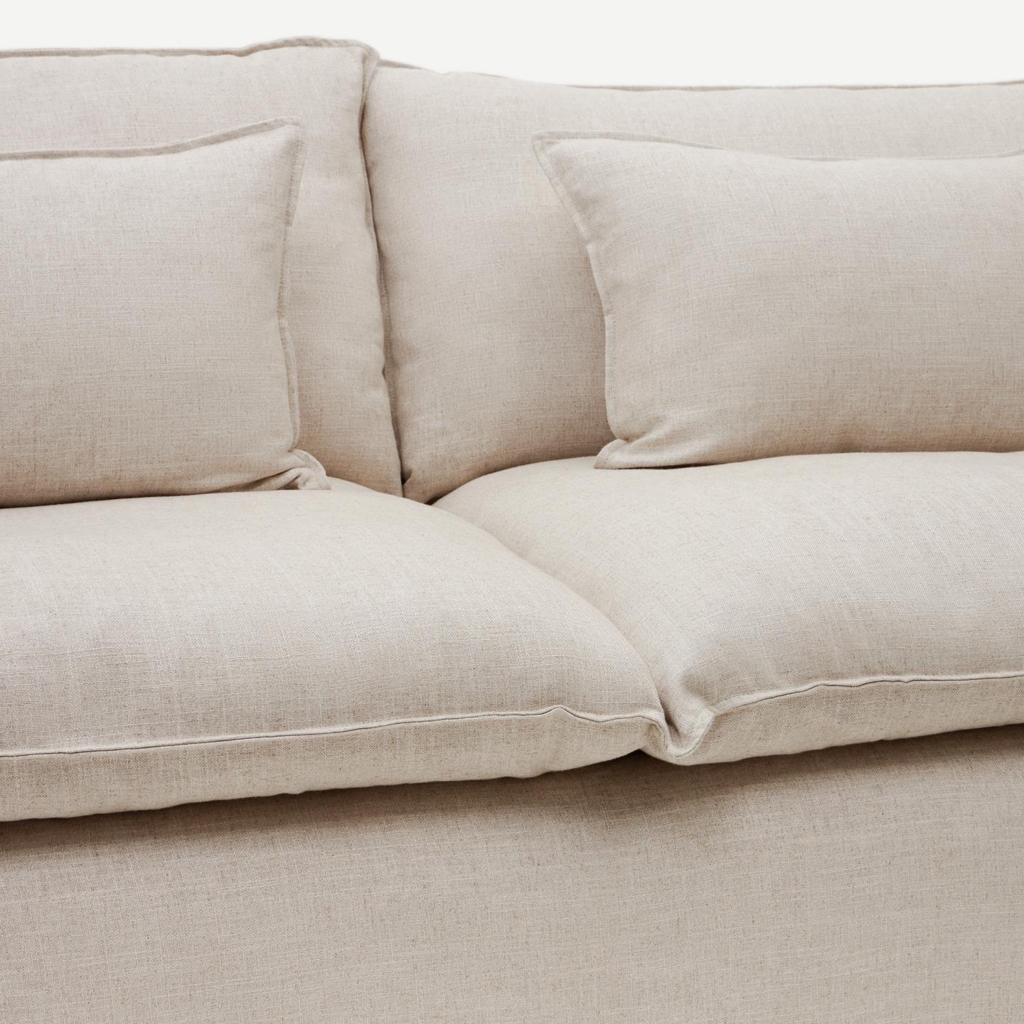 Sofa 3-osobowa ze zdejmowanym pokrowcem ANARELA beżowy La Forma Eye on Design