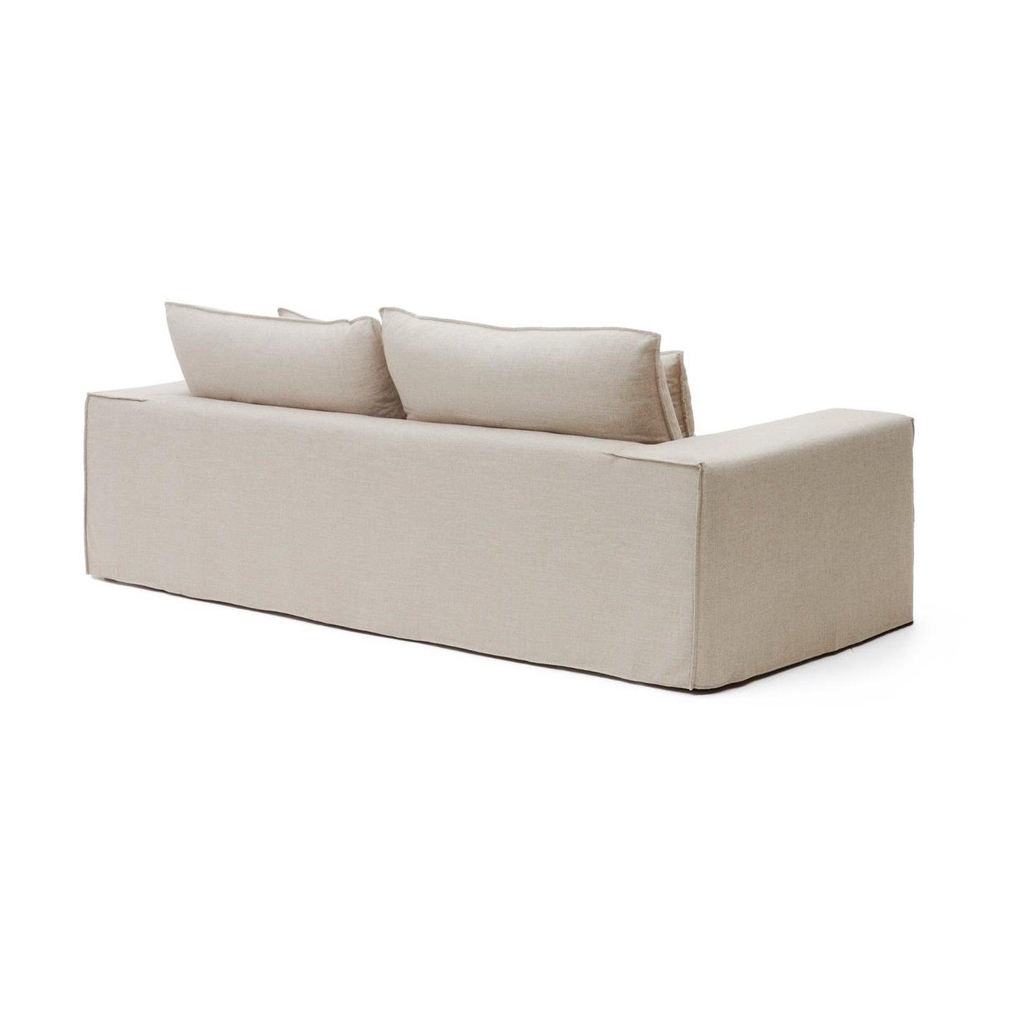 Sofa 3-osobowa ze zdejmowanym pokrowcem ANARELA beżowy La Forma Eye on Design