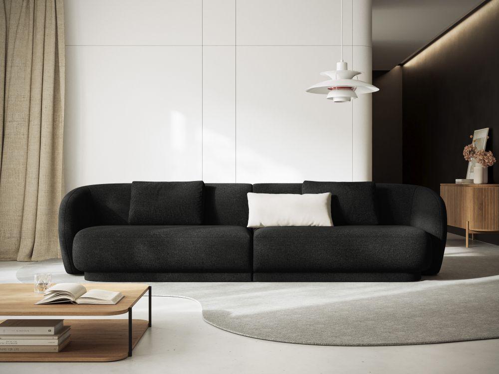 Sofa 4-osobowa aksamitna CAMDEN jasnobeżowy Cosmopolitan Design Eye on Design