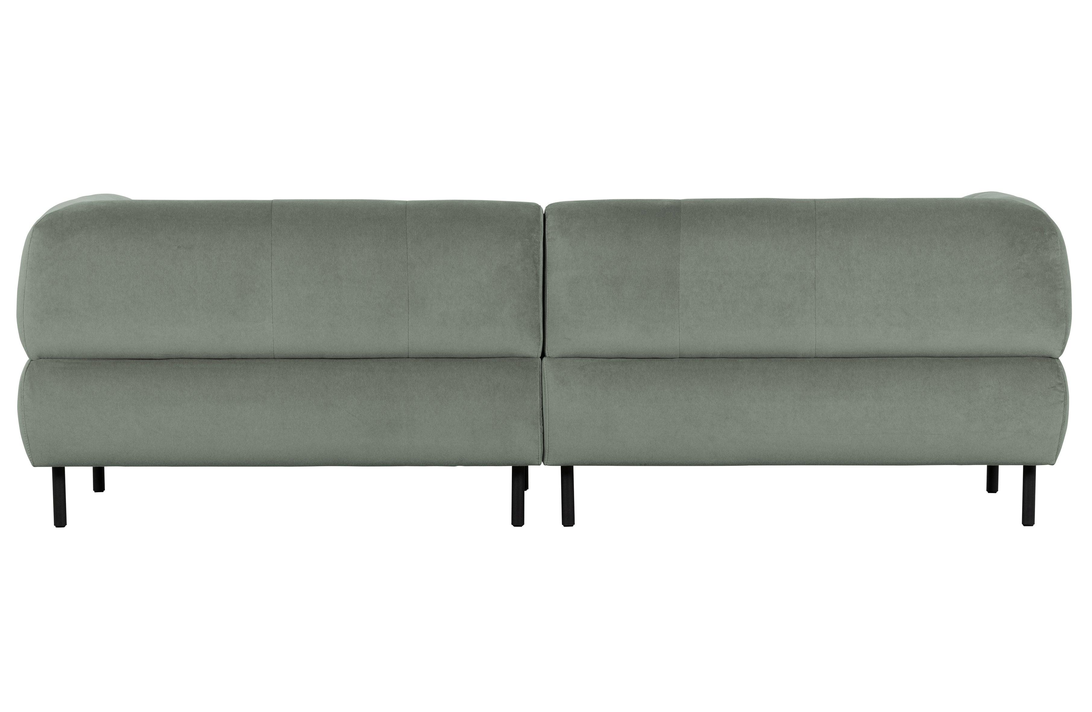 Sofa 4-osobowa aksamitna LLOYD jasnozielony Woood Exclusive Eye on Design