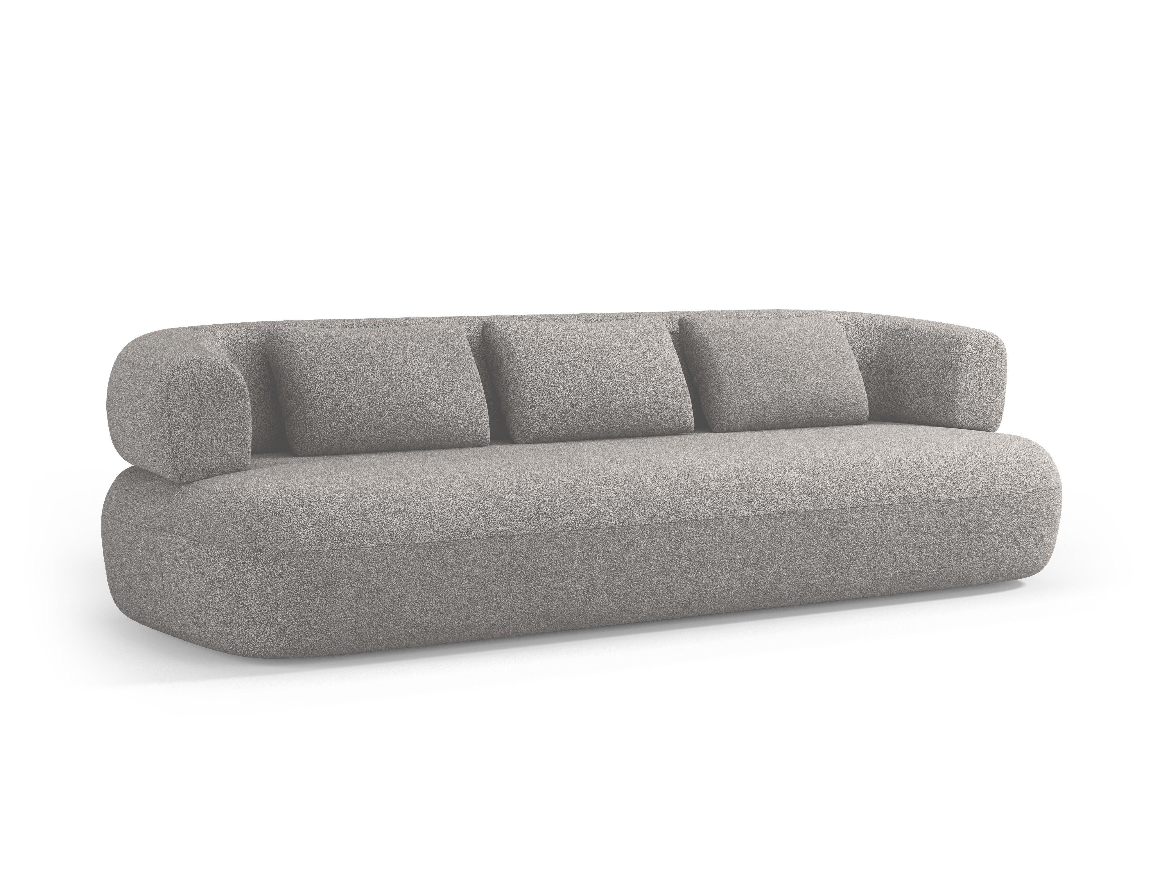 Sofa 4-osobowa ALDRIN jasnoszary boucle Windsor & Co Eye on Design