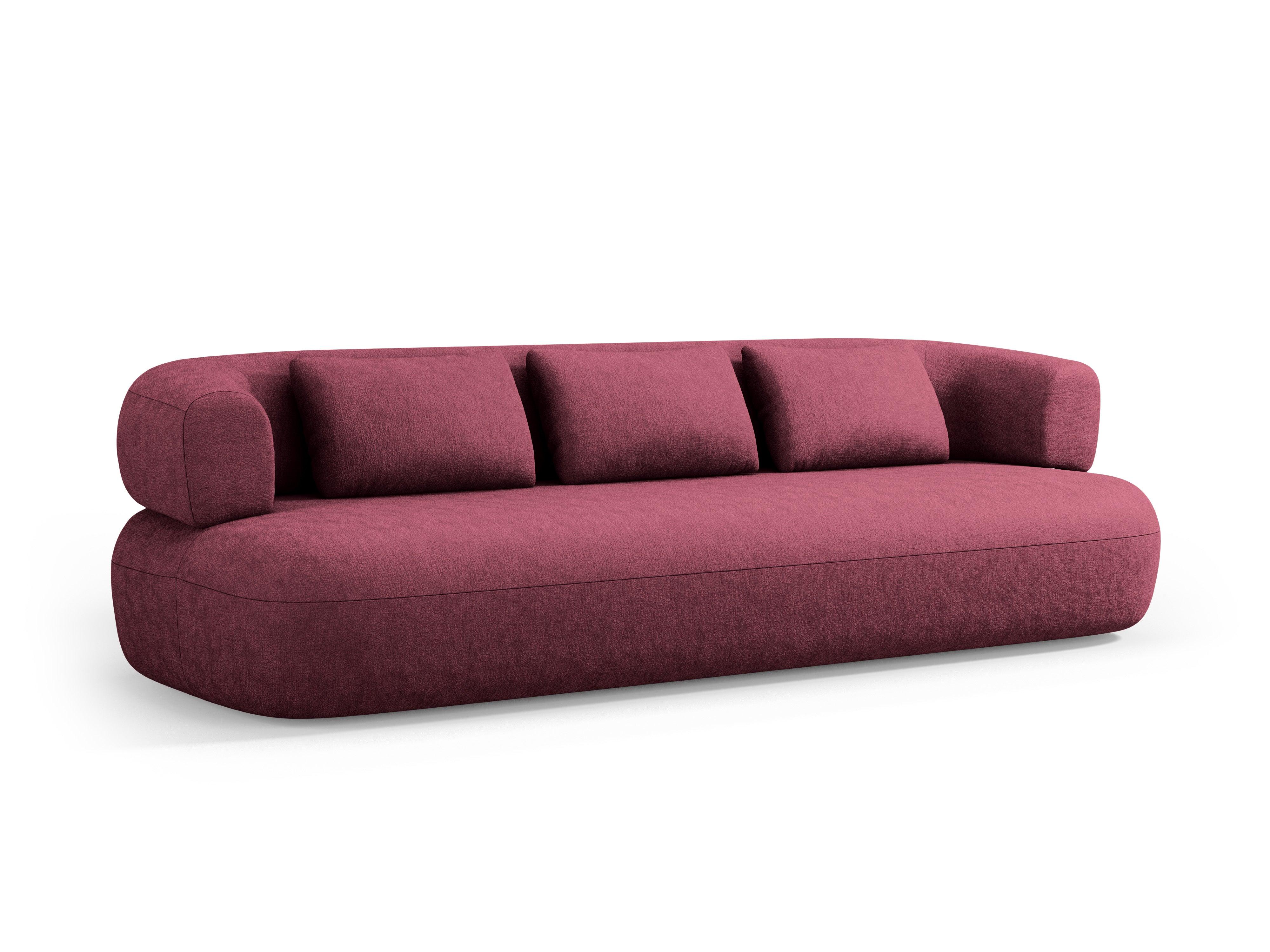 Sofa 4-osobowa ALDRIN karmazynowy szenil Windsor & Co Eye on Design