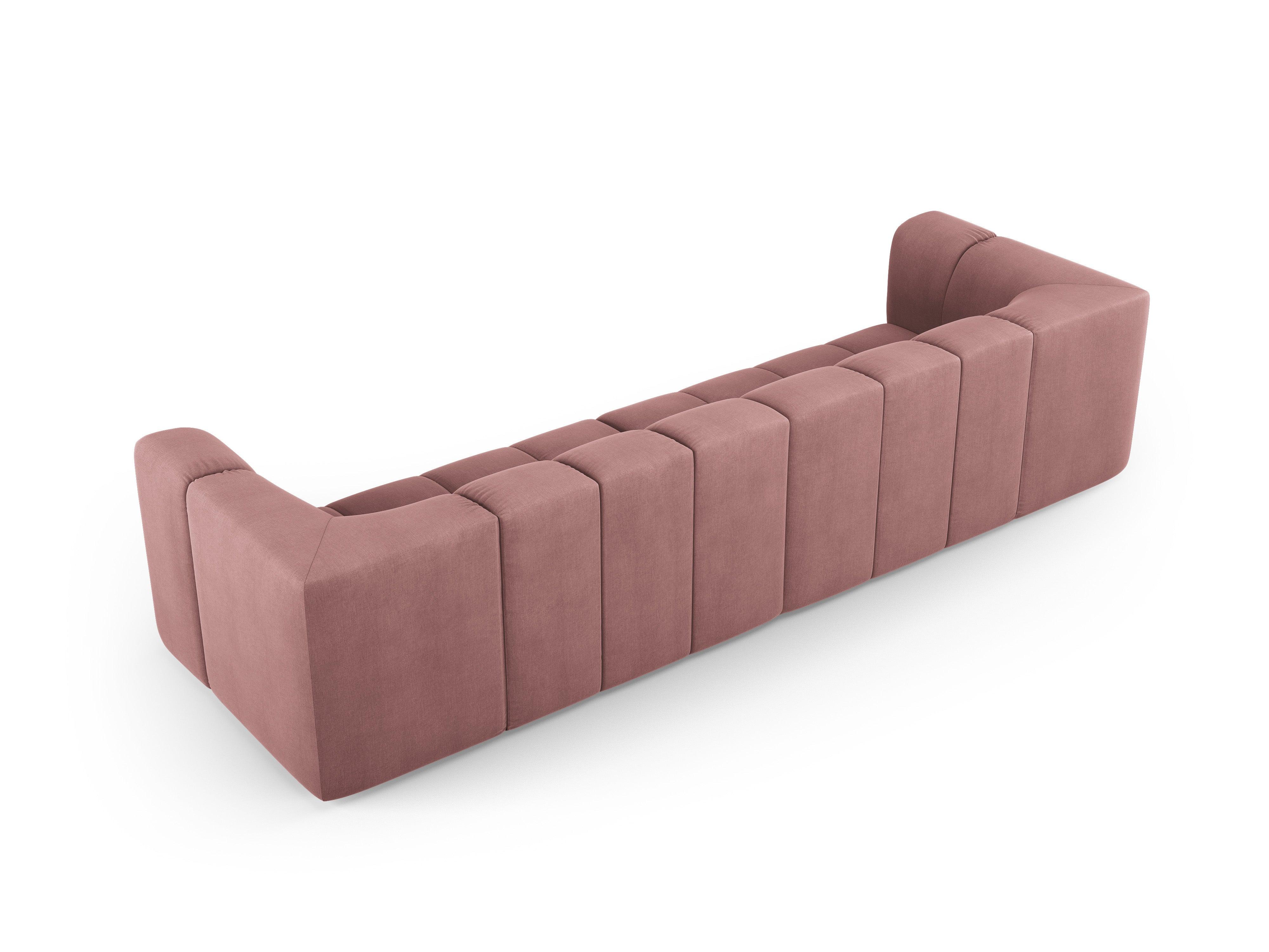 Sofa 4-osobowa FRANCESCA różowy szenil Milo Casa Eye on Design