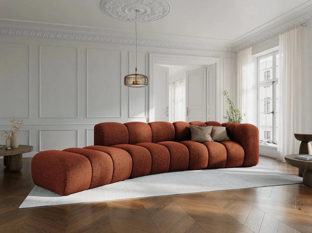 Sofa 5-persoons rechts LUPINE baksteen szenil