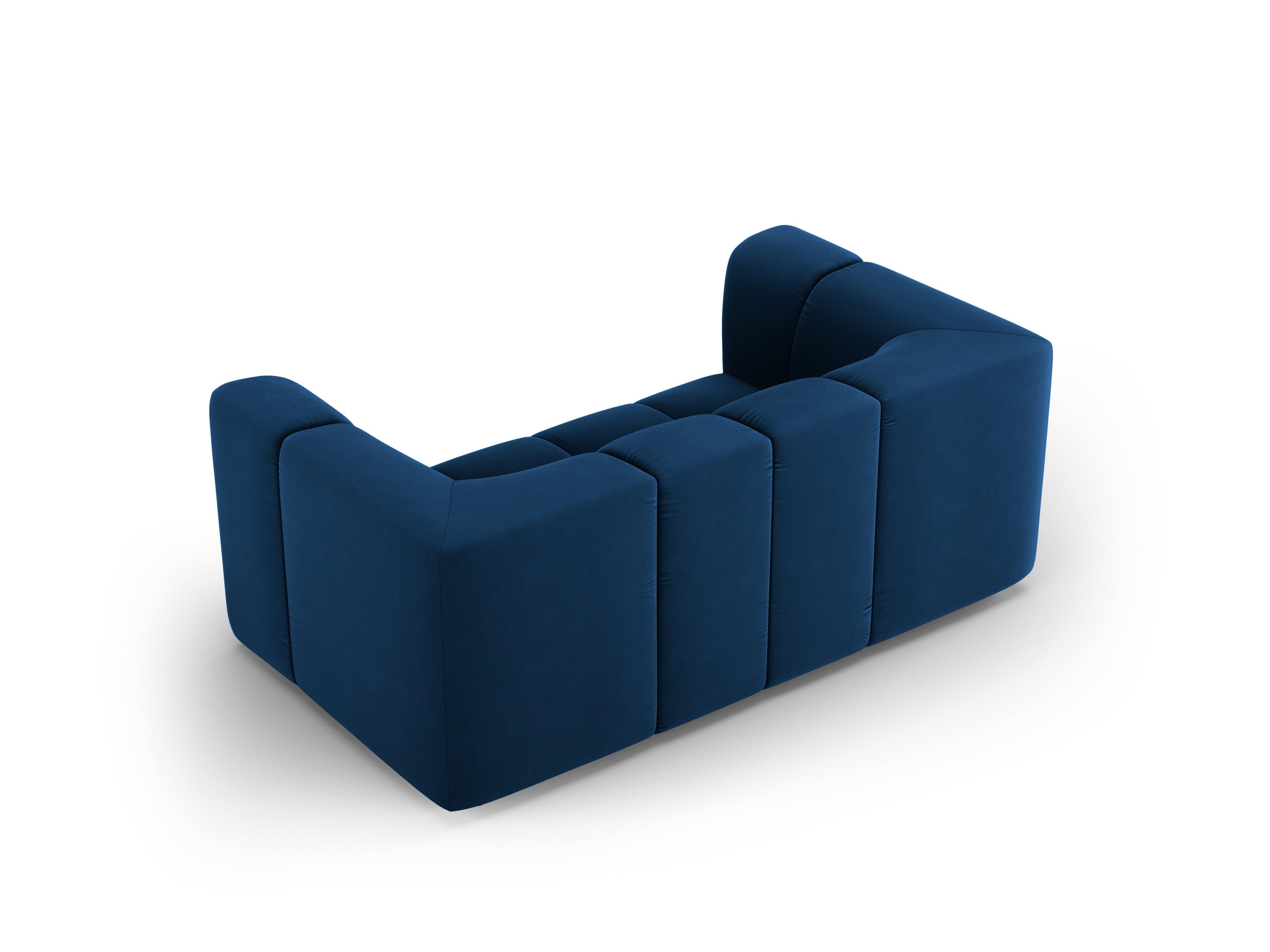Sofa aksamitna 2-osobowa FRANCESCA granat królewski Milo Casa Eye on Design