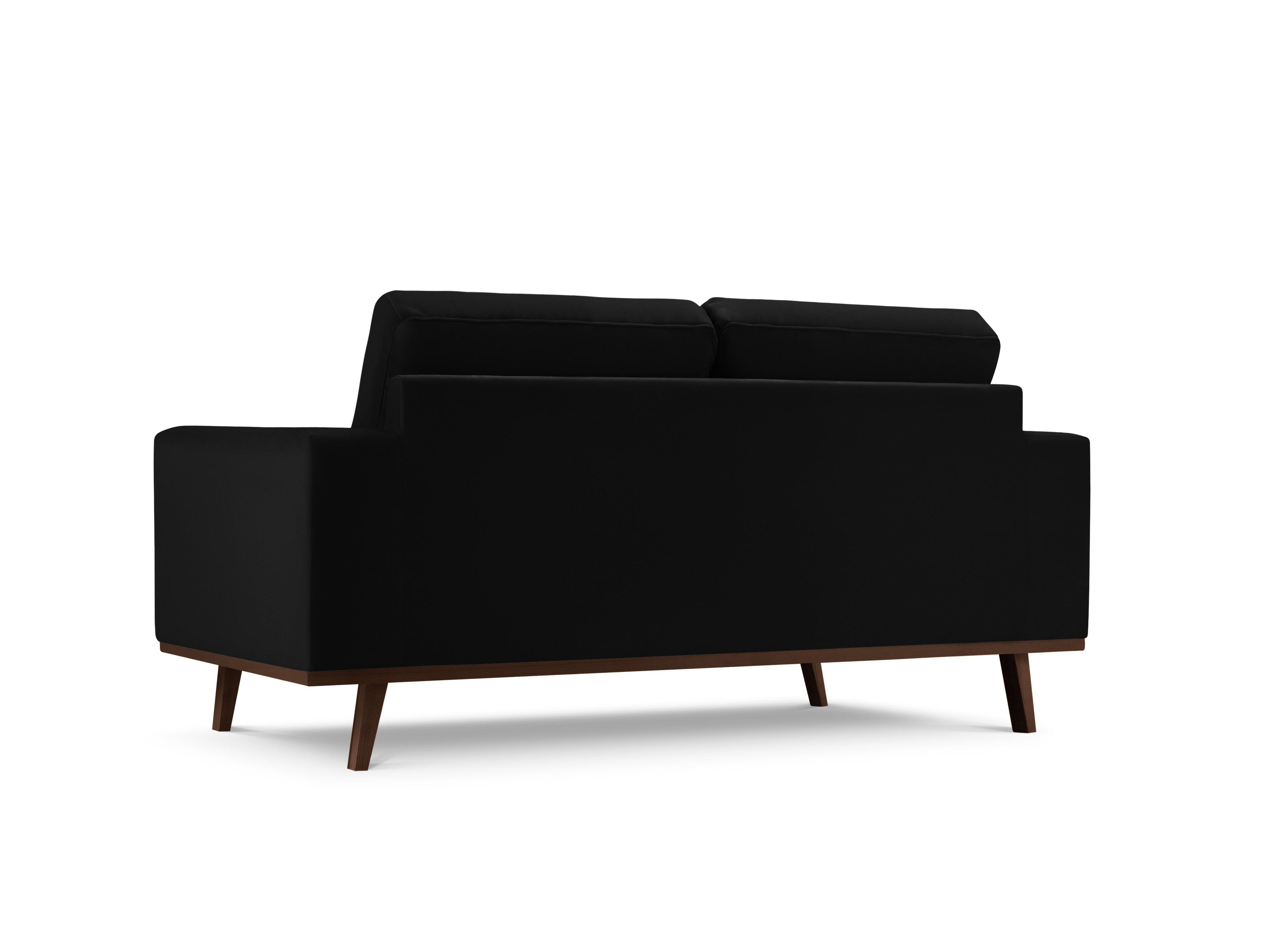 Sofa aksamitna 2-osobowa HEBE czarny Mazzini Sofas Eye on Design