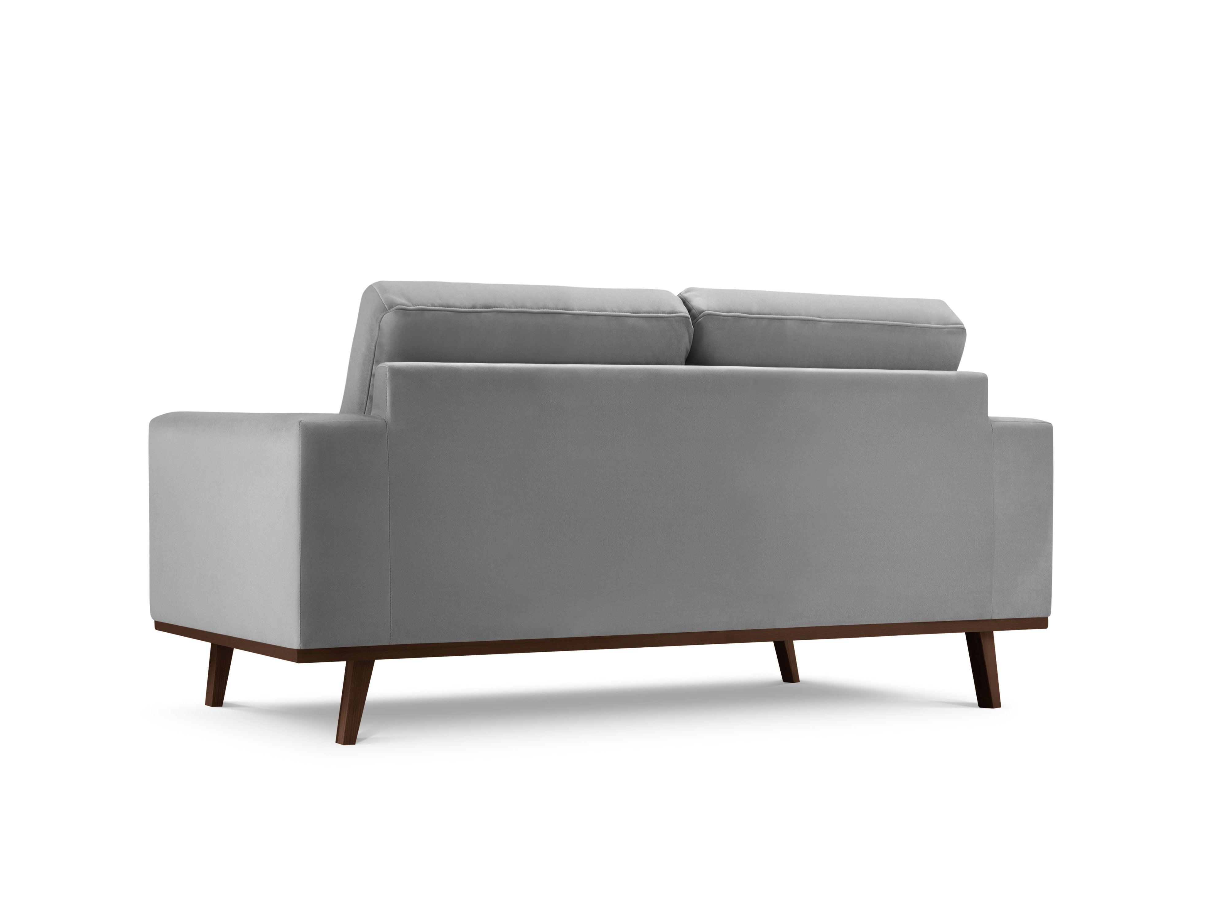 Sofa aksamitna 2-osobowa HEBE szary Mazzini Sofas Eye on Design