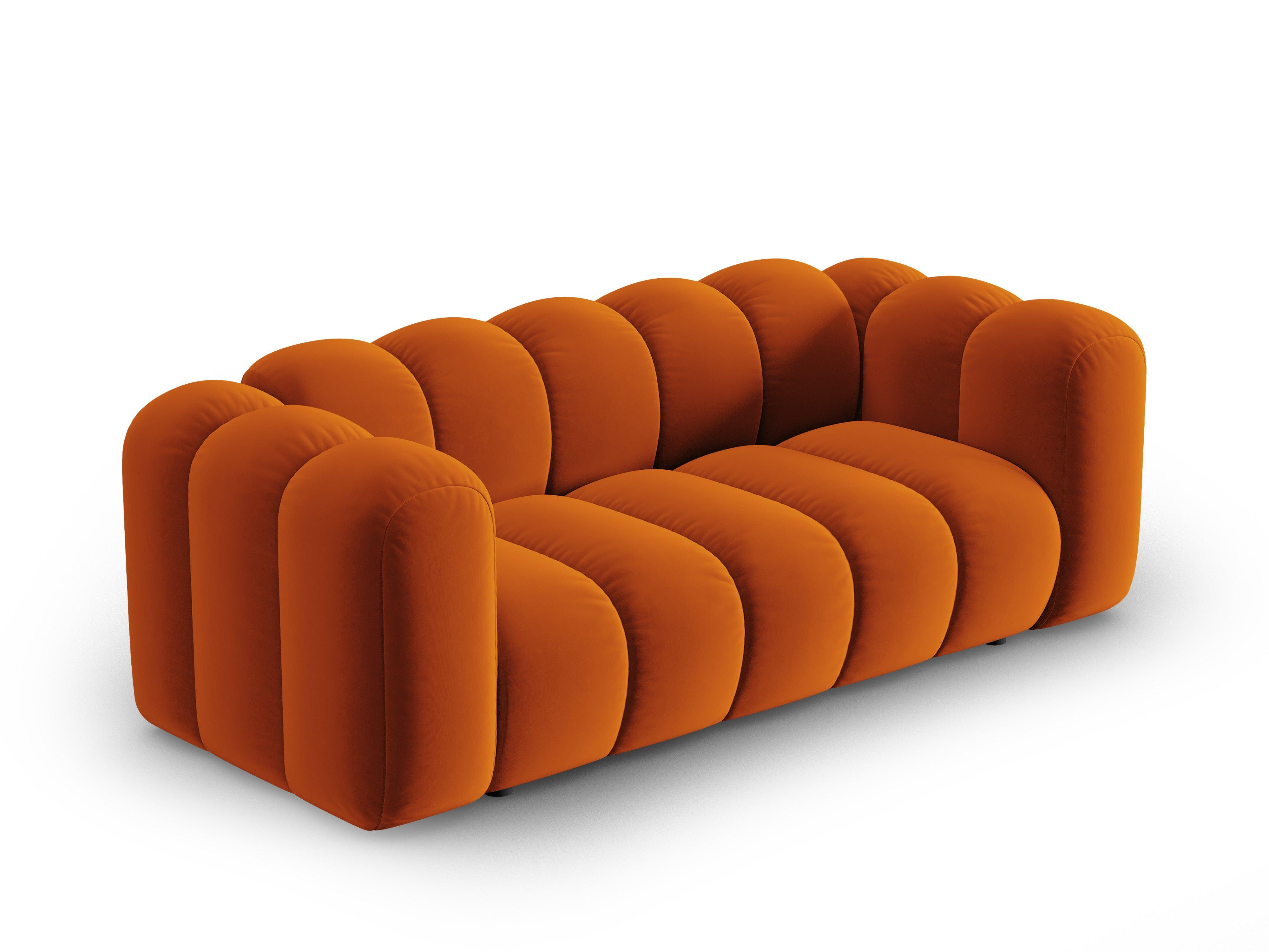 Sofa aksamitna 2-osobowa SKYLER ceglany Interieurs 86 Eye on Design