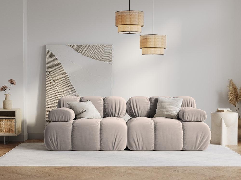 Sofa aksamitna 2-osobowa TROPEA cappuccino Milo Casa Eye on Design