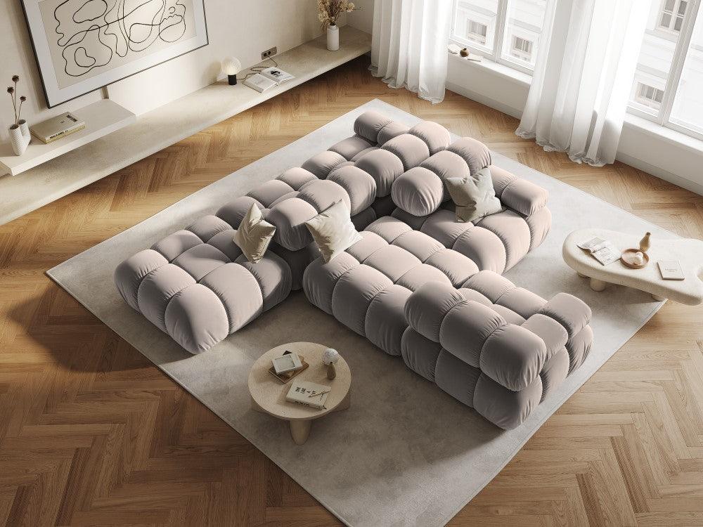 Sofa aksamitna 2-osobowa TROPEA cappuccino Milo Casa Eye on Design