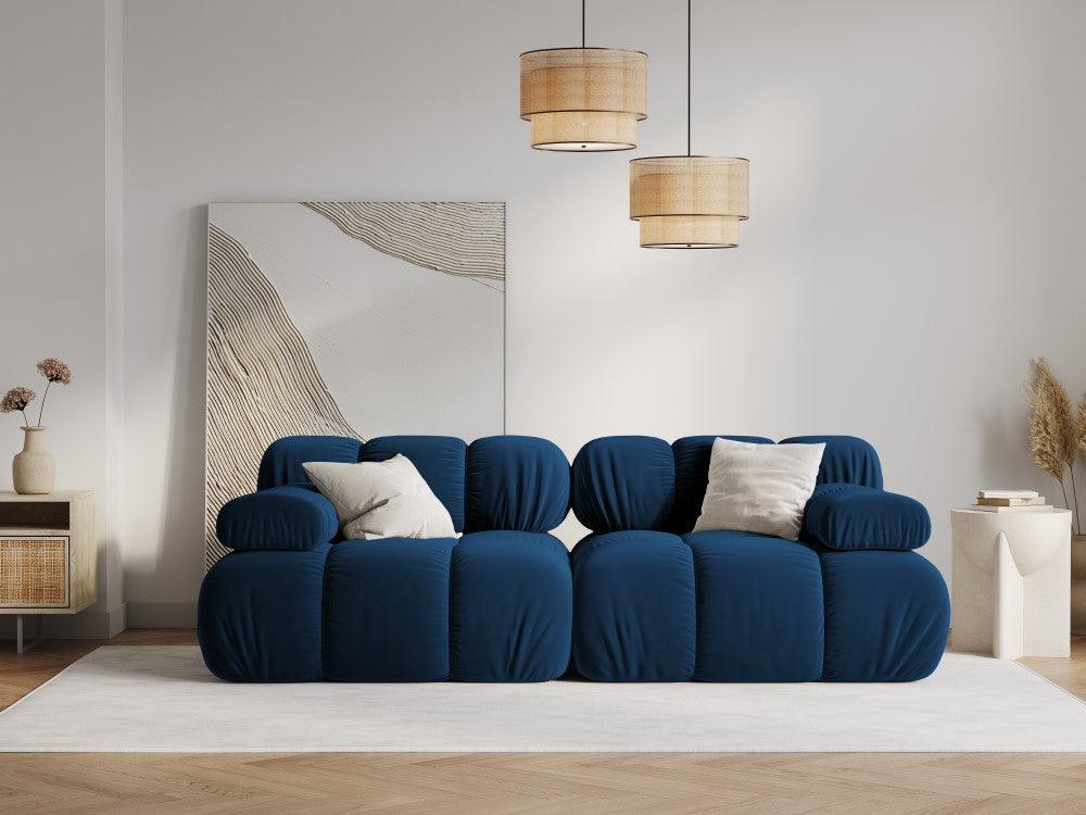Sofa aksamitna 2-osobowa TROPEA granat królewski Milo Casa Eye on Design