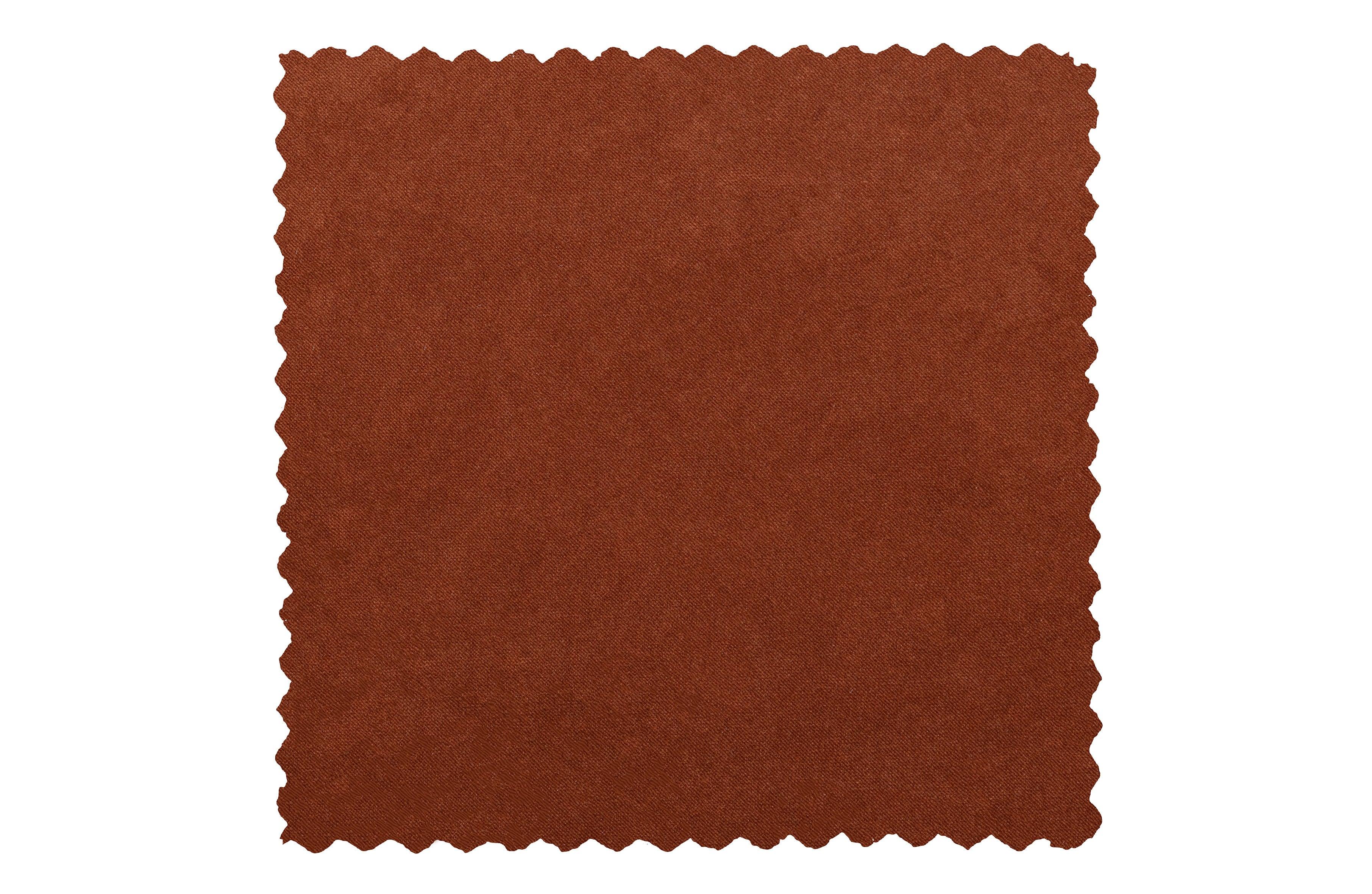 Sofa aksamitna 2,5-osobowa ROCCO terracotta Woood Eye on Design