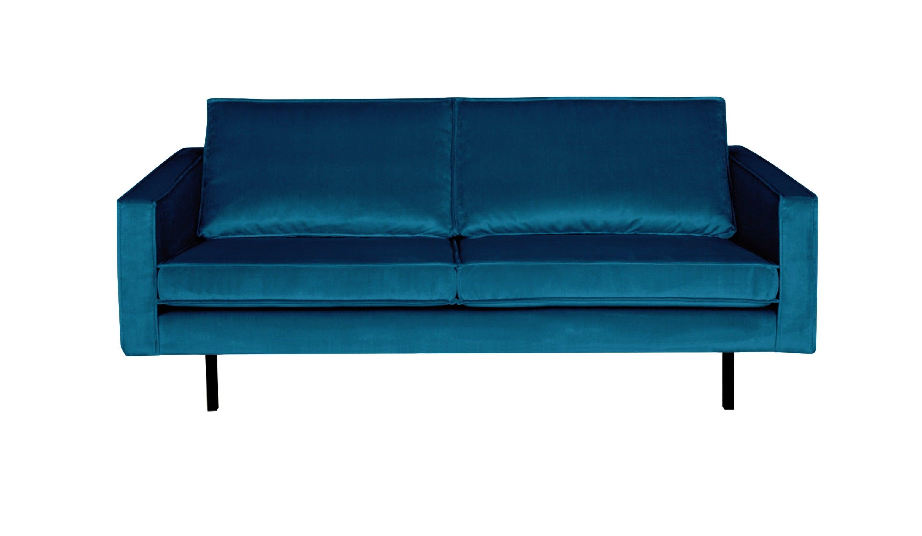 Sofa aksamitna 2,5-osobowa RODEO niebieski Be Pure Eye on Design