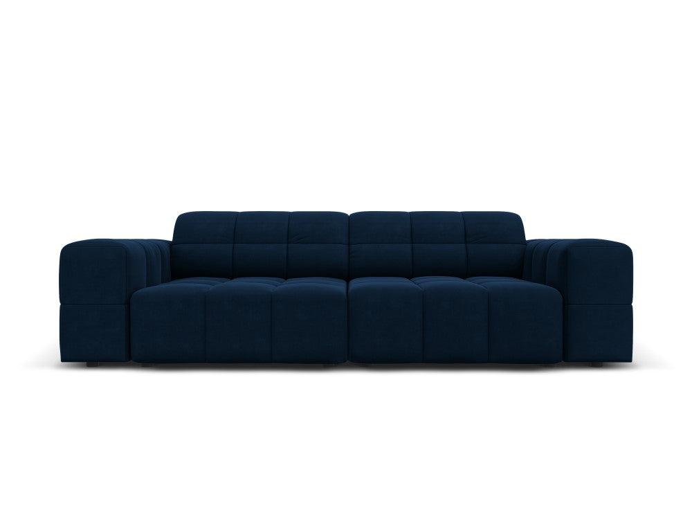 Sofa aksamitna 3-osobowa CHICAGO granat królewski Cosmopolitan Design Eye on Design