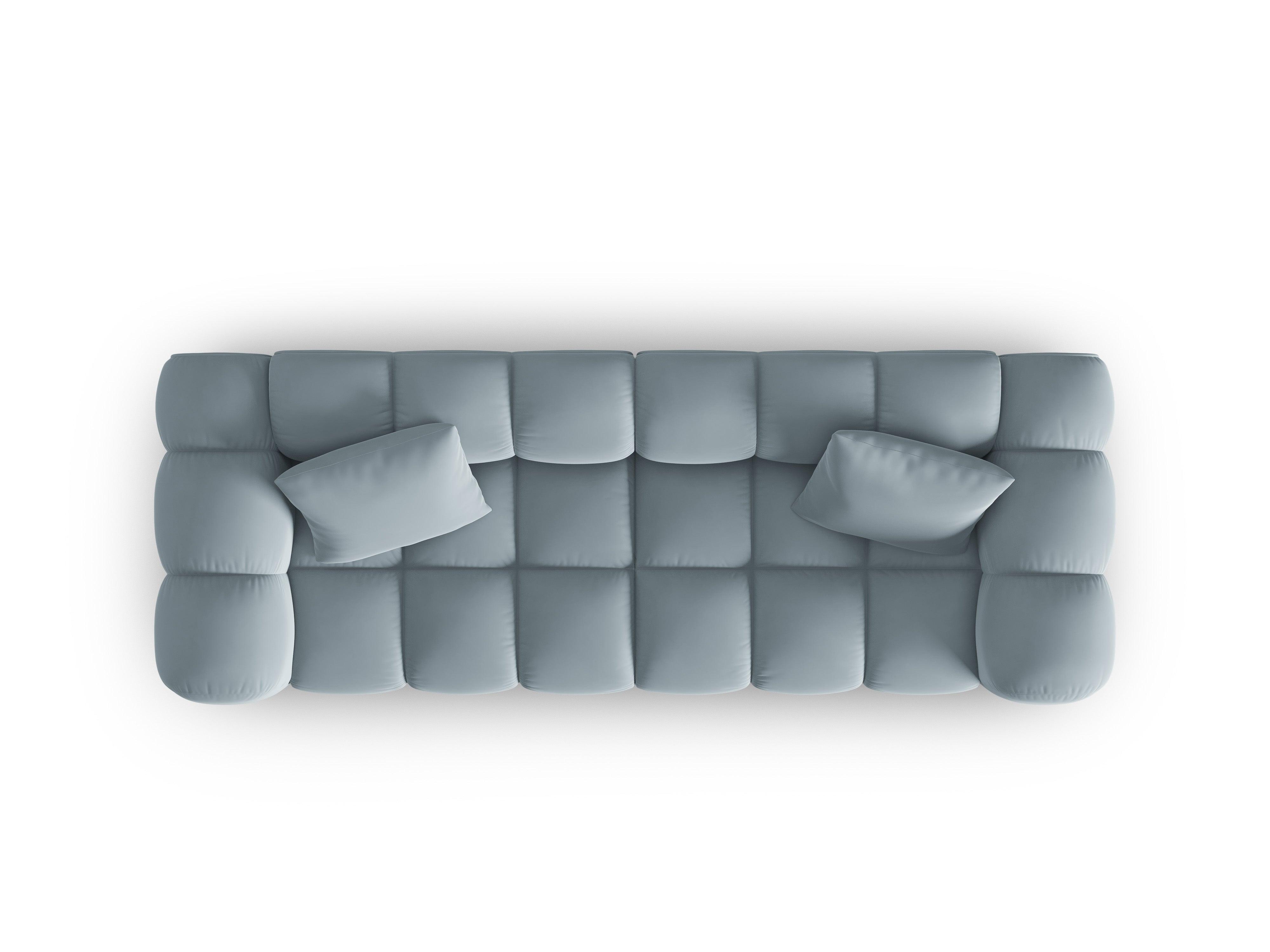 Sofa aksamitna 3-osobowa HALLEY jasnoniebieski Windsor & Co Eye on Design