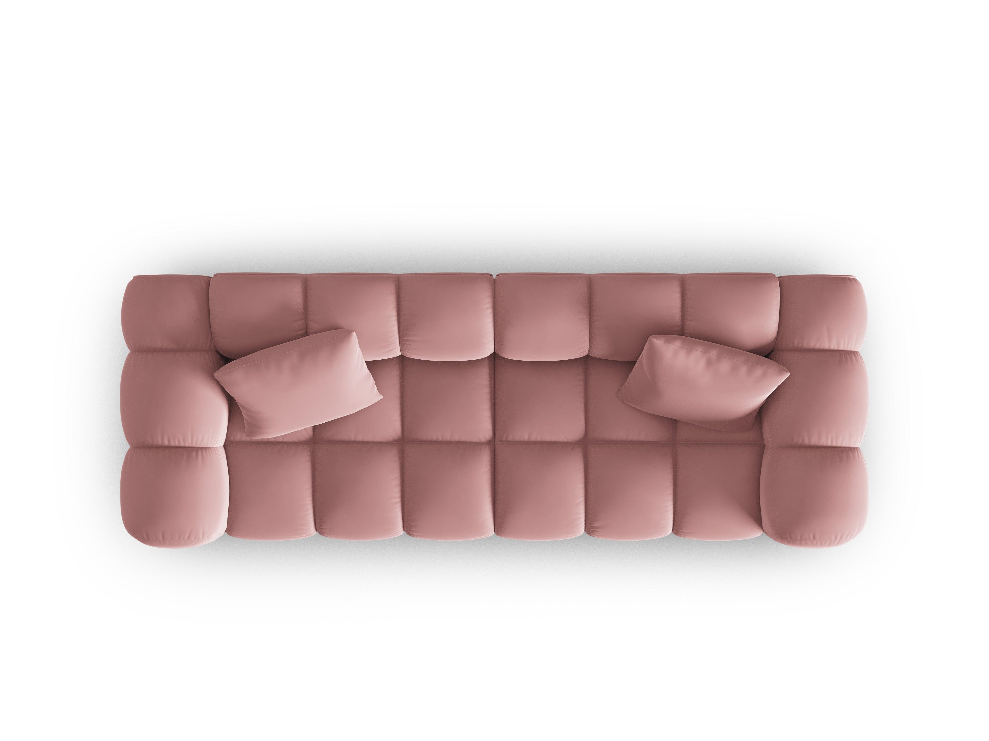 Sofa aksamitna 3-osobowa HALLEY różowy Windsor & Co Eye on Design