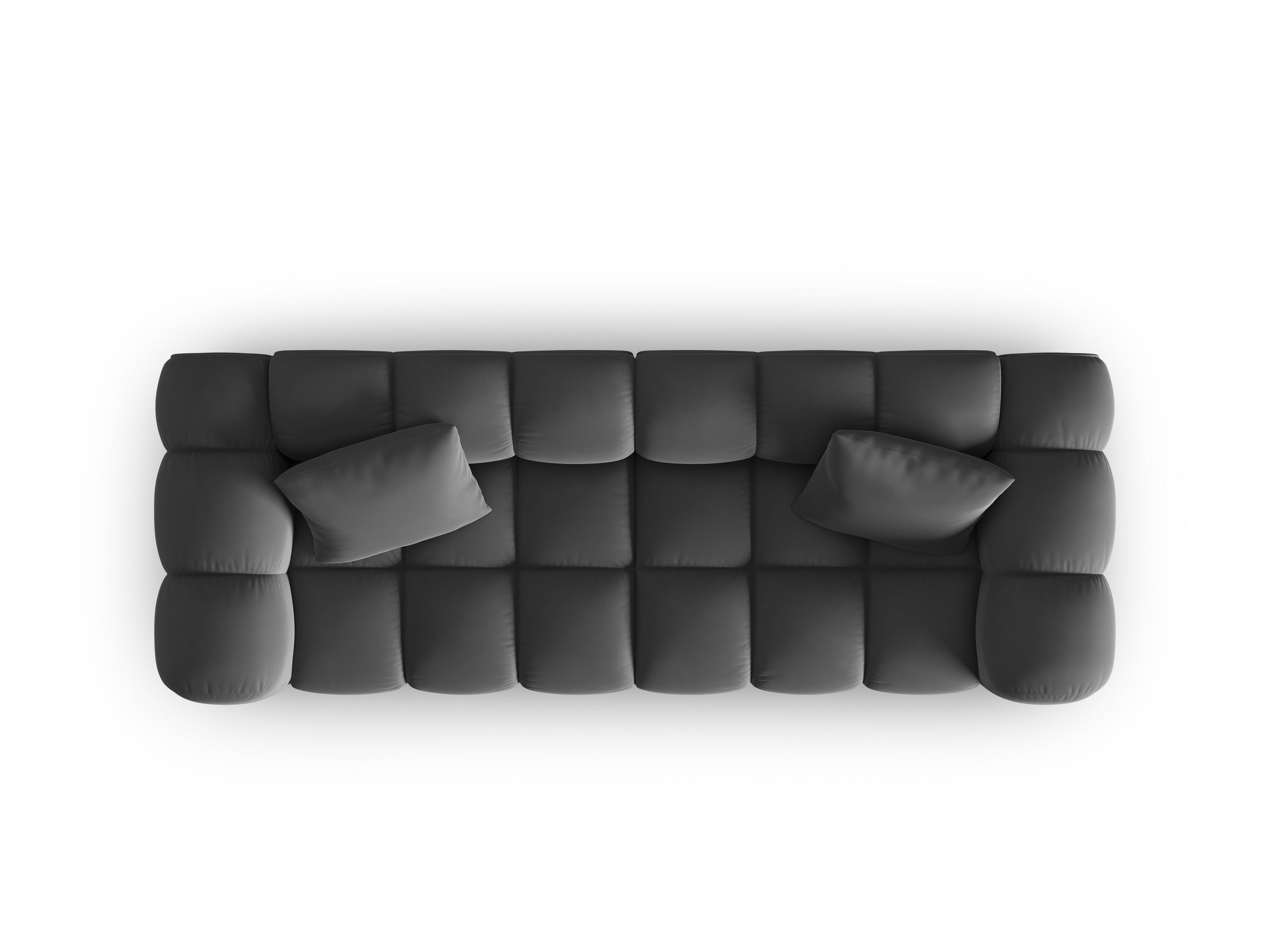 Sofa aksamitna 3-osobowa HALLEY szary Windsor & Co Eye on Design