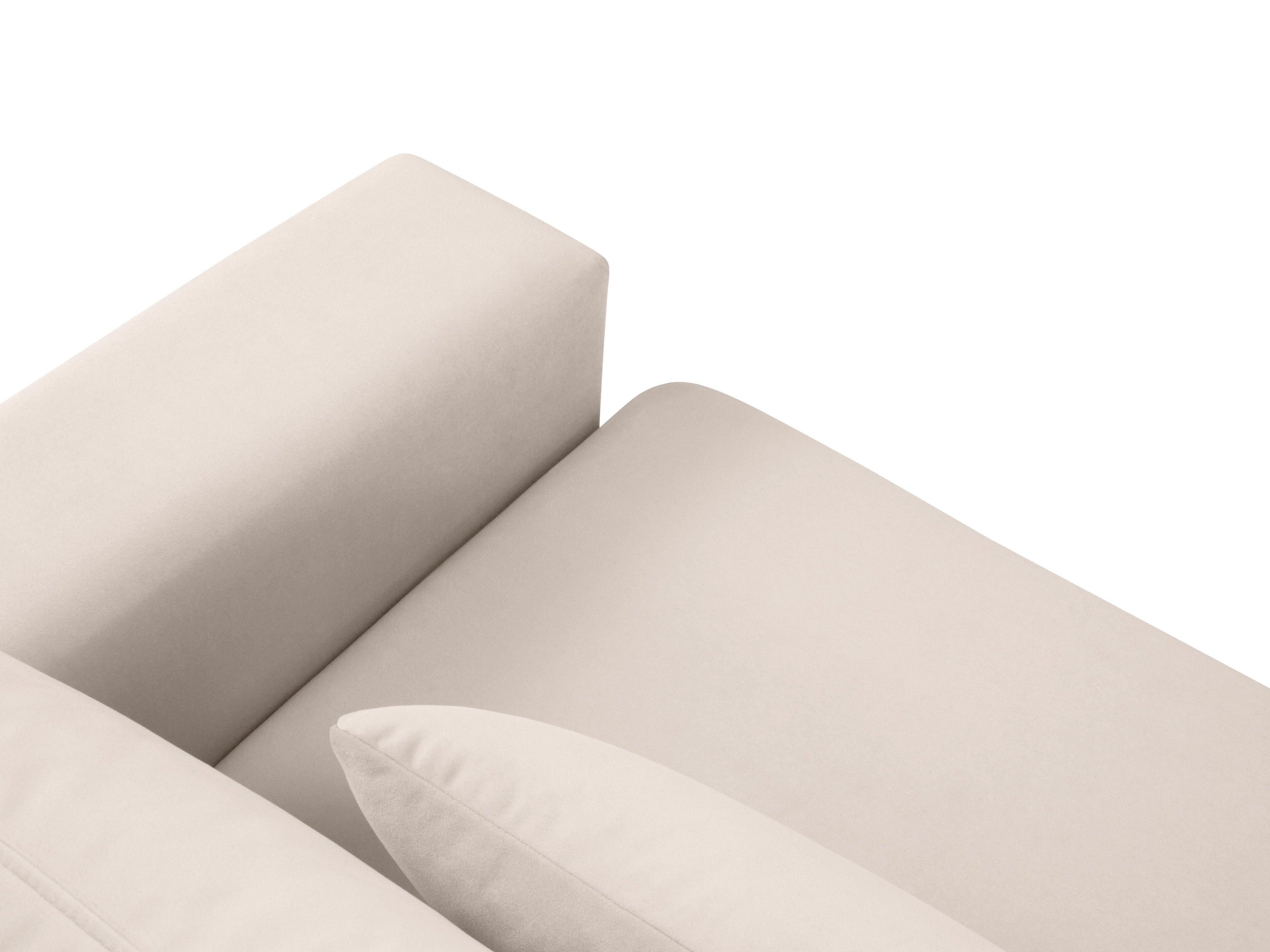 Sofa aksamitna 3-osobowa HEBE beżowy Mazzini Sofas Eye on Design