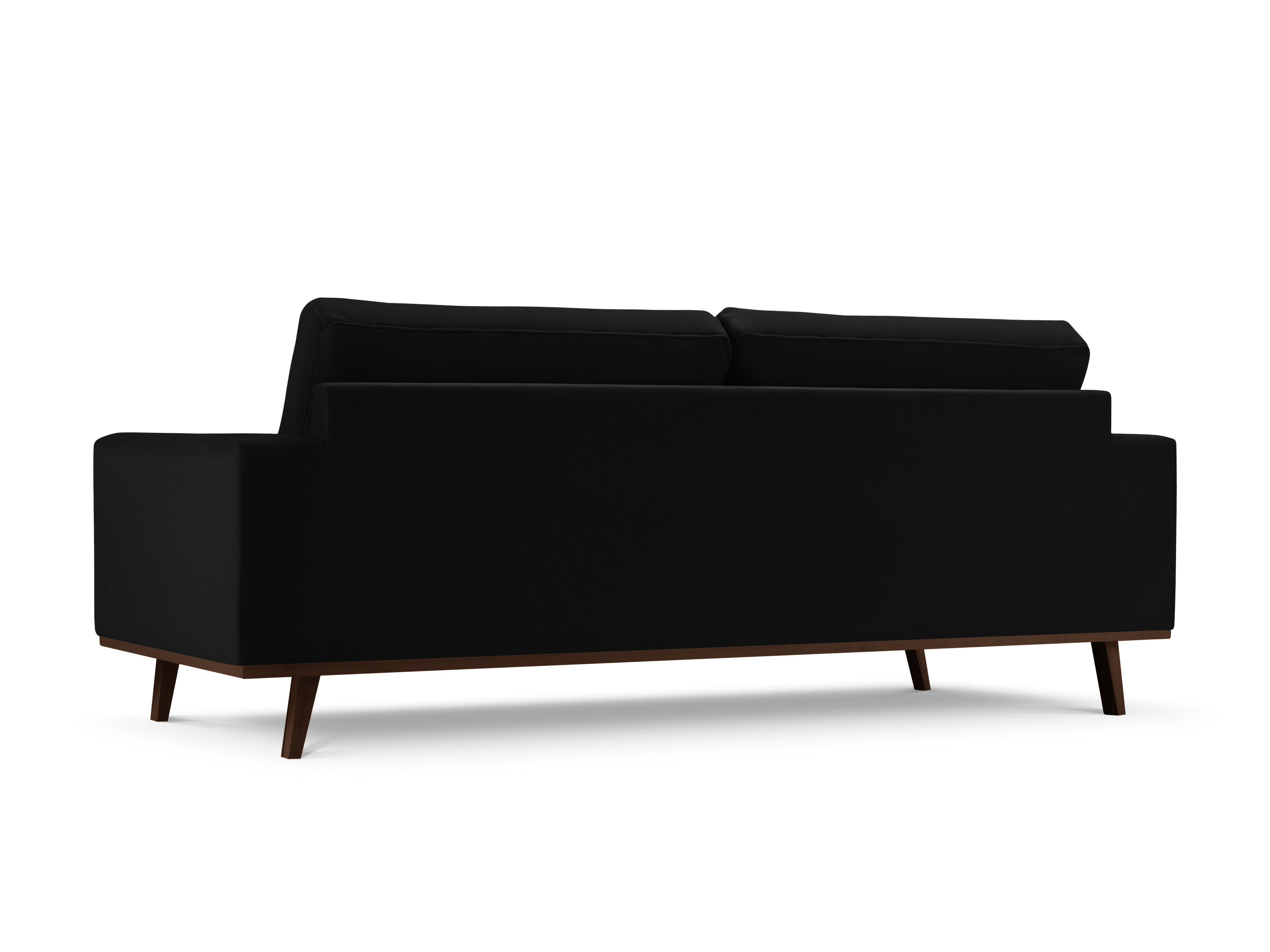 Sofa aksamitna 3-osobowa HEBE czarny Mazzini Sofas Eye on Design