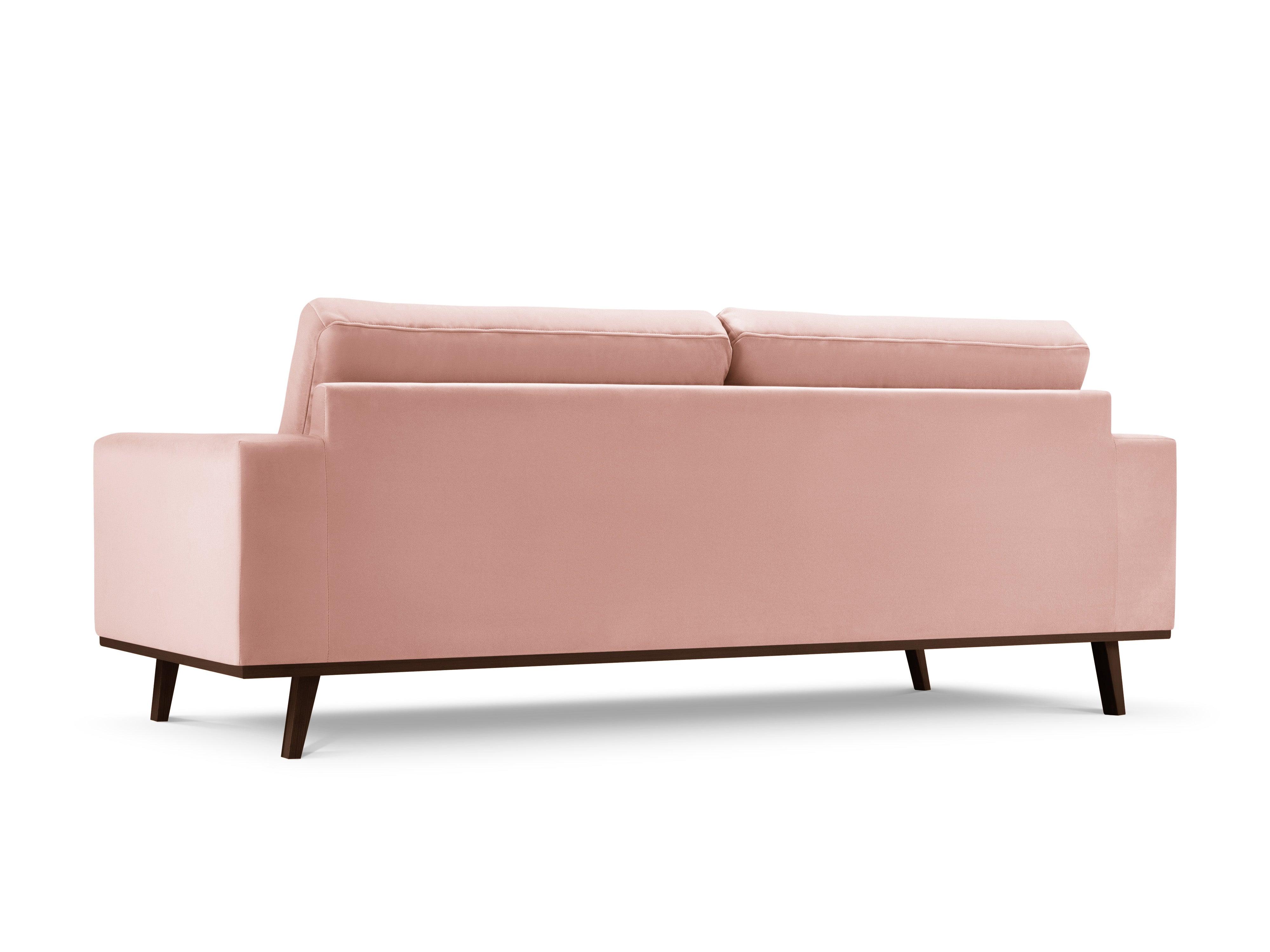 Sofa aksamitna 3-osobowa HEBE różowy Mazzini Sofas Eye on Design