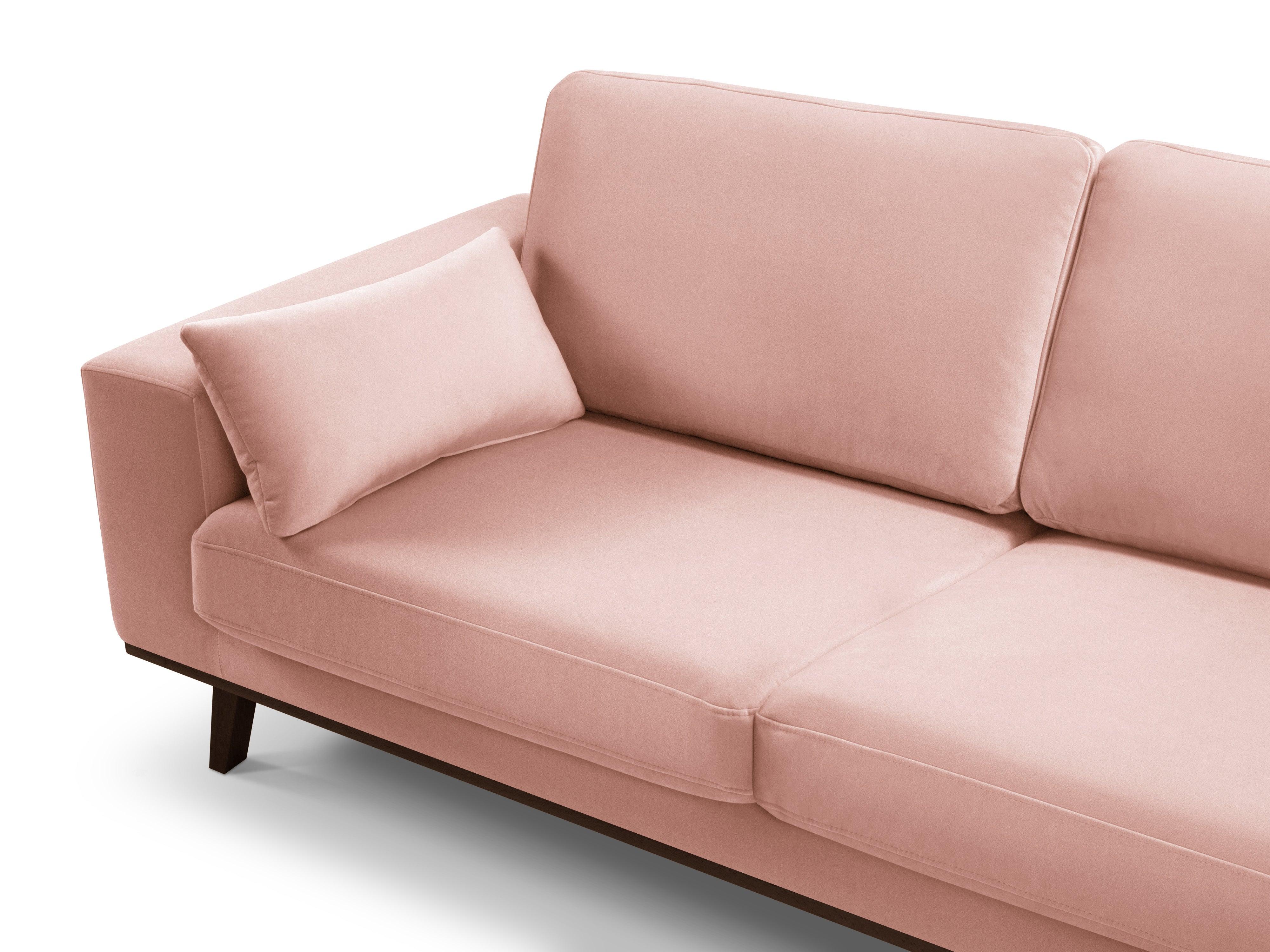 Sofa aksamitna 3-osobowa HEBE różowy Mazzini Sofas Eye on Design