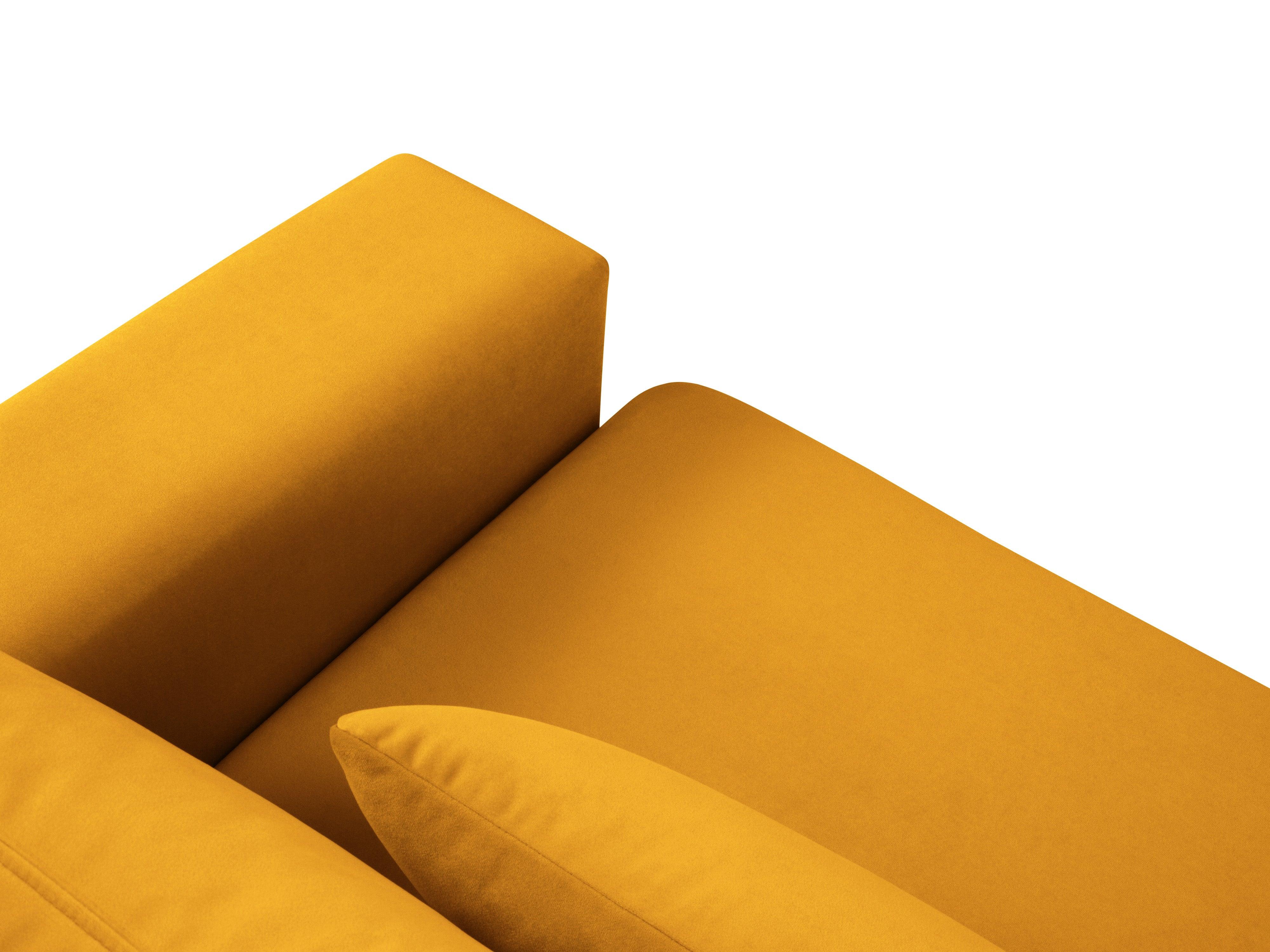 Sofa aksamitna 3-osobowa HEBE żółty Mazzini Sofas Eye on Design