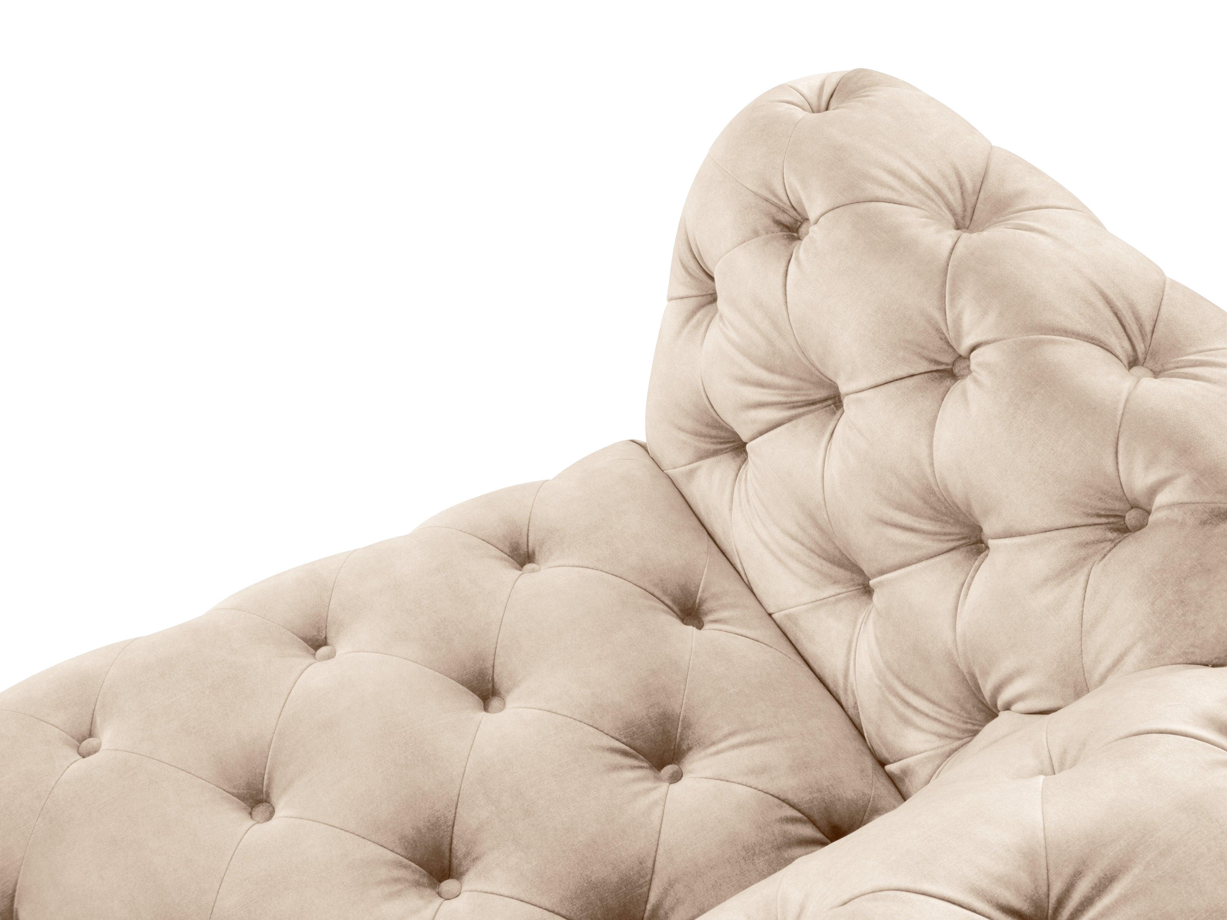 Sofa aksamitna 3-osobowa LOGE beżowy Windsor & Co Eye on Design