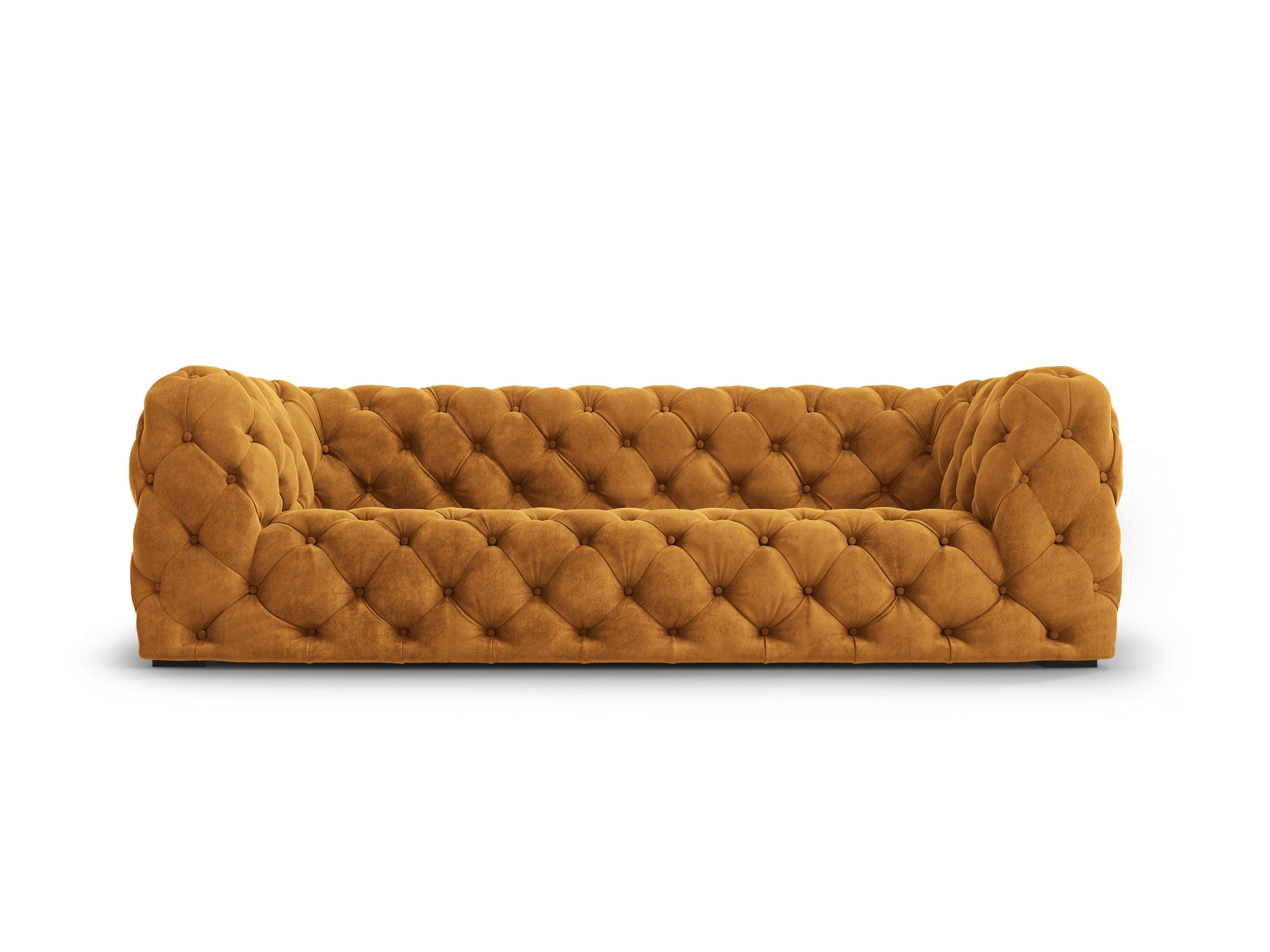 Sofa aksamitna 3-osobowa LOGE miedziany Windsor & Co Eye on Design