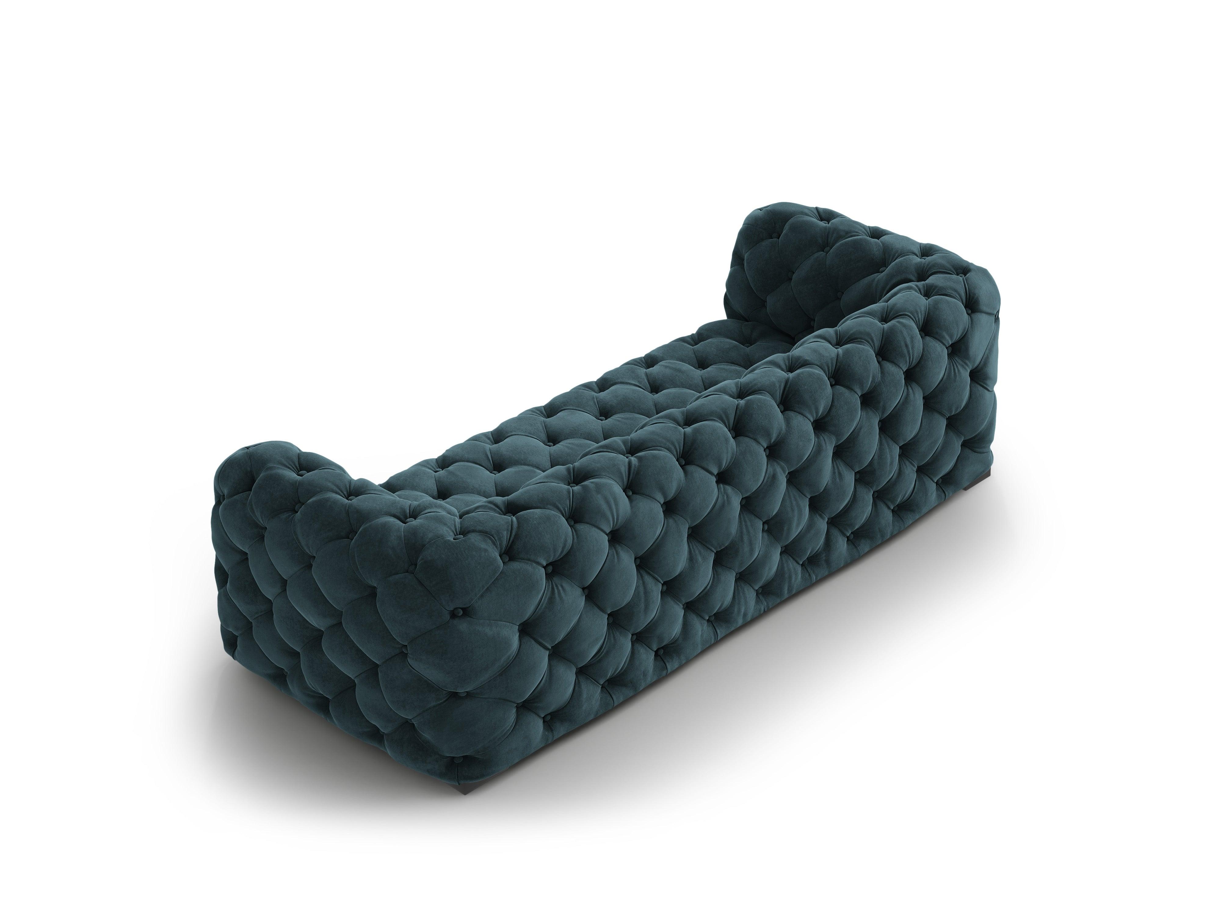 Sofa aksamitna 3-osobowa LOGE petrol Windsor & Co Eye on Design