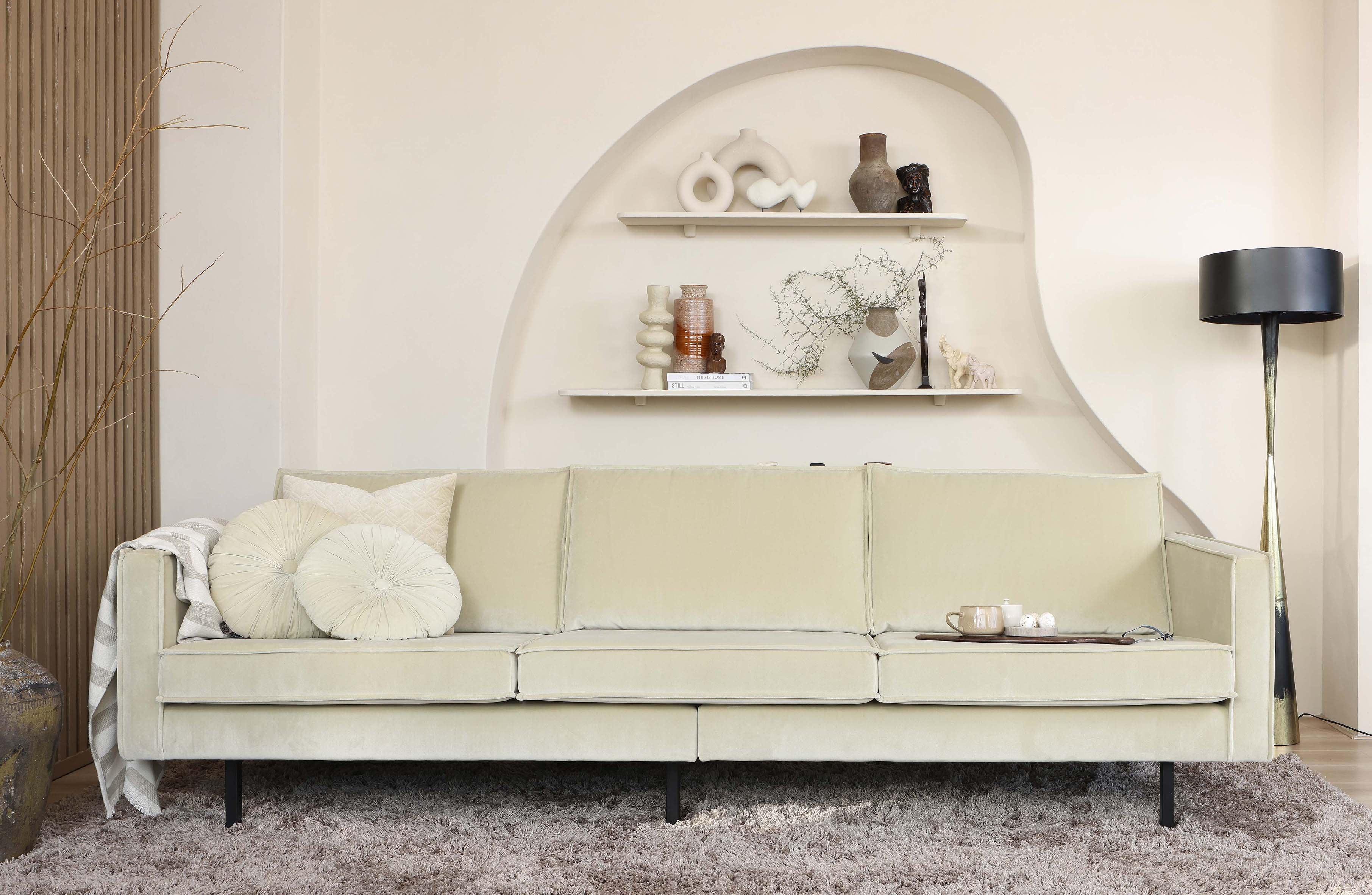 Sofa aksamitna 3-osobowa RODEO pistacjowy Be Pure Eye on Design