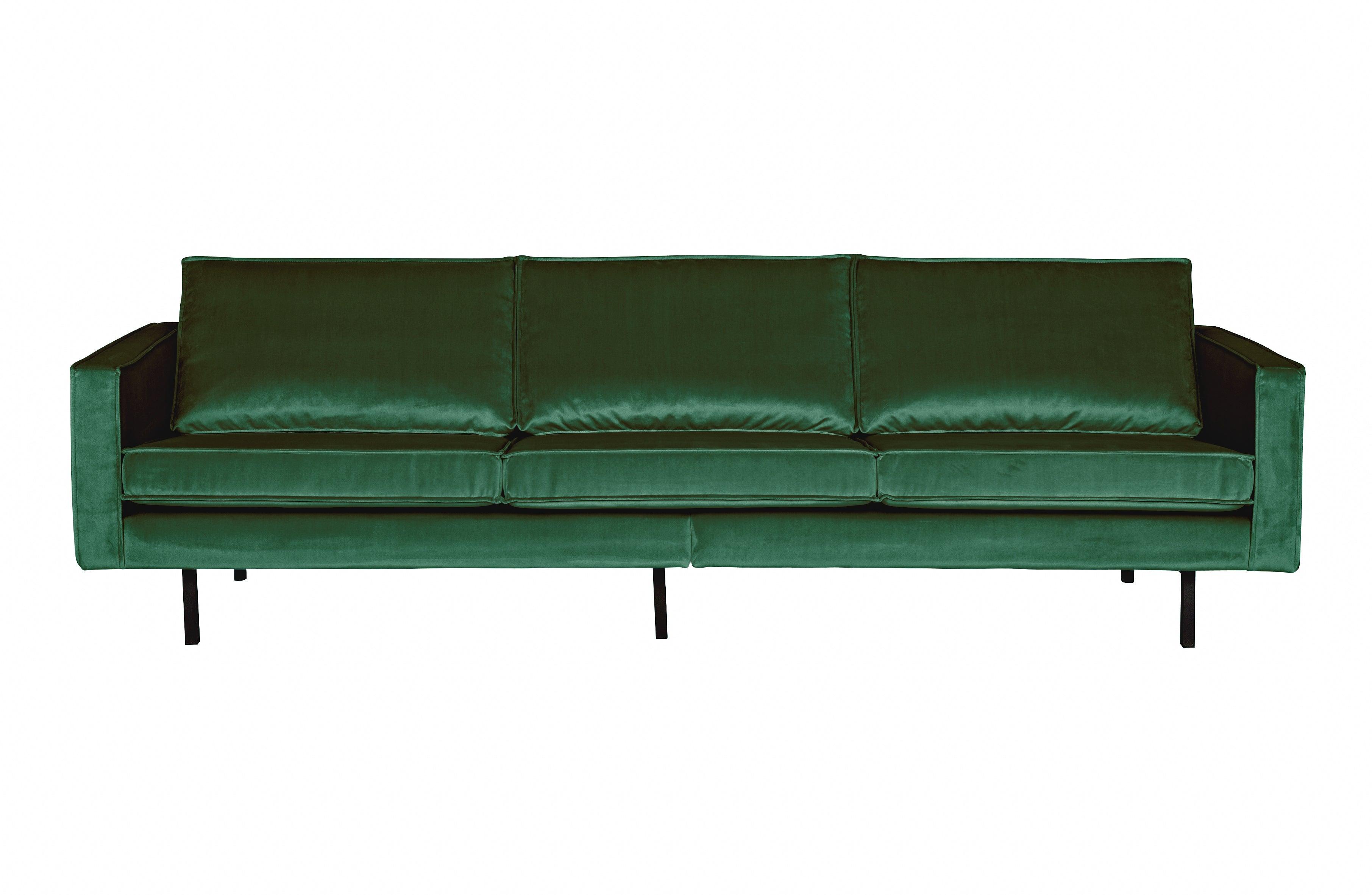 Sofa aksamitna 3-osobowa RODEO zielony Be Pure Eye on Design