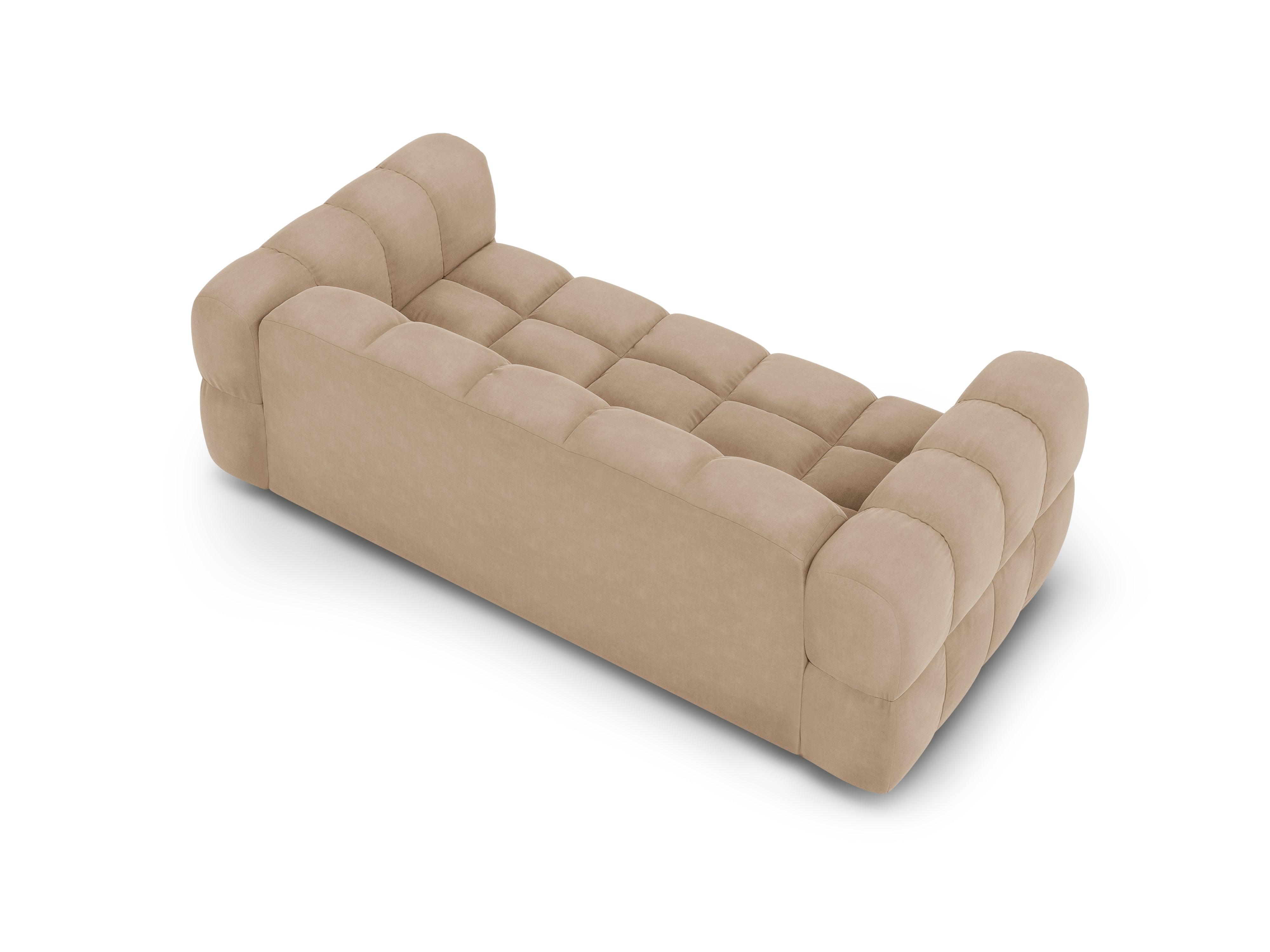 Sofa aksamitna 3-osobowa SKY piaskowy Cosmopolitan Design Eye on Design
