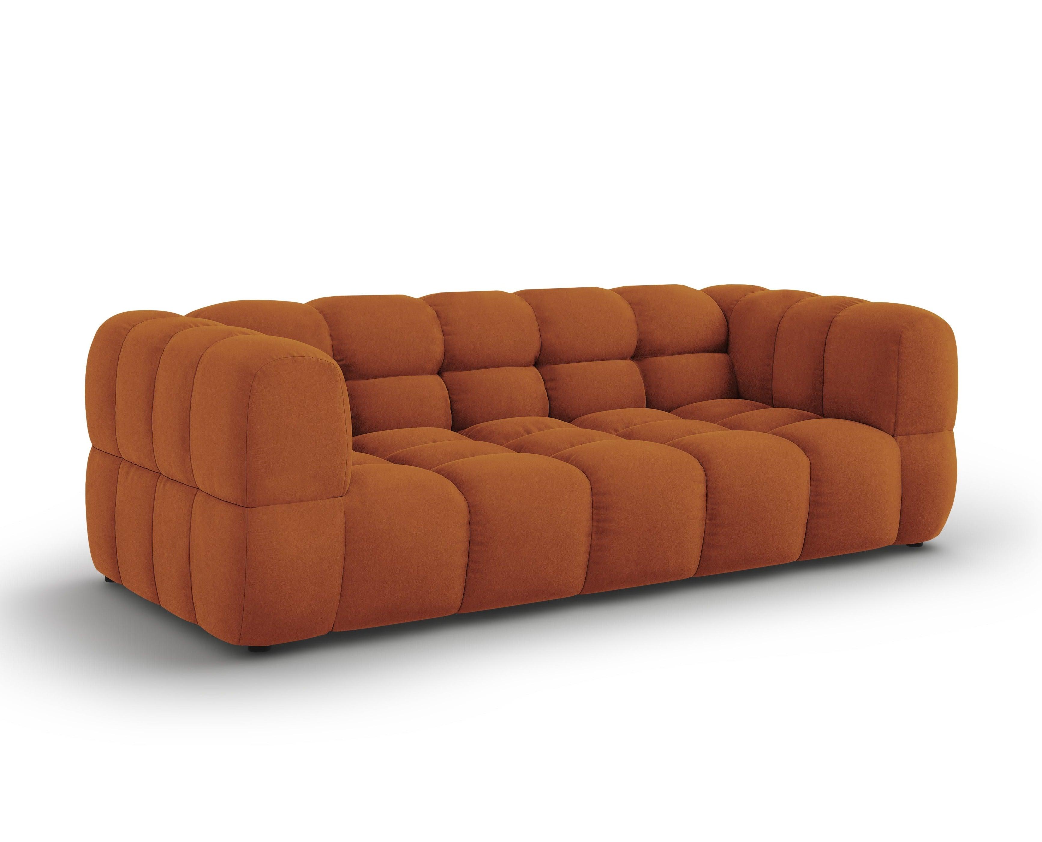 Sofa aksamitna 3-osobowa SKY terracotta Cosmopolitan Design Eye on Design