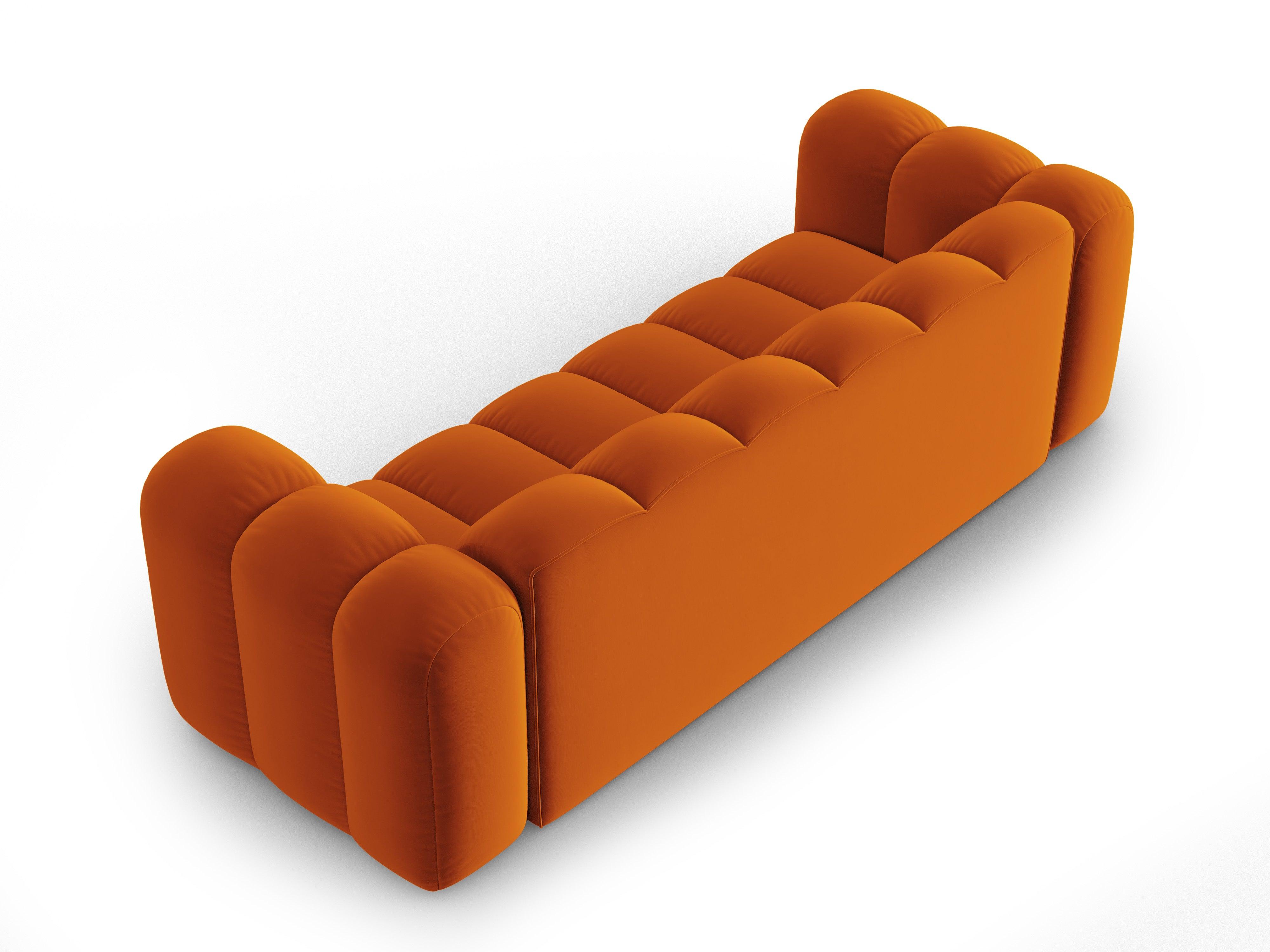 Sofa aksamitna 3-osobowa SKYLER ceglany Interieurs 86 Eye on Design