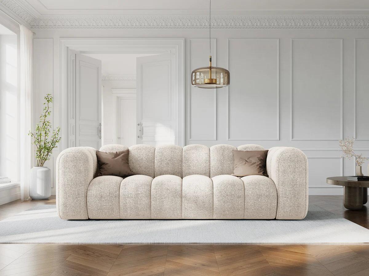 Sofa aksamitna 3-osobowa SKYLER musztardowy Interieurs 86 Eye on Design