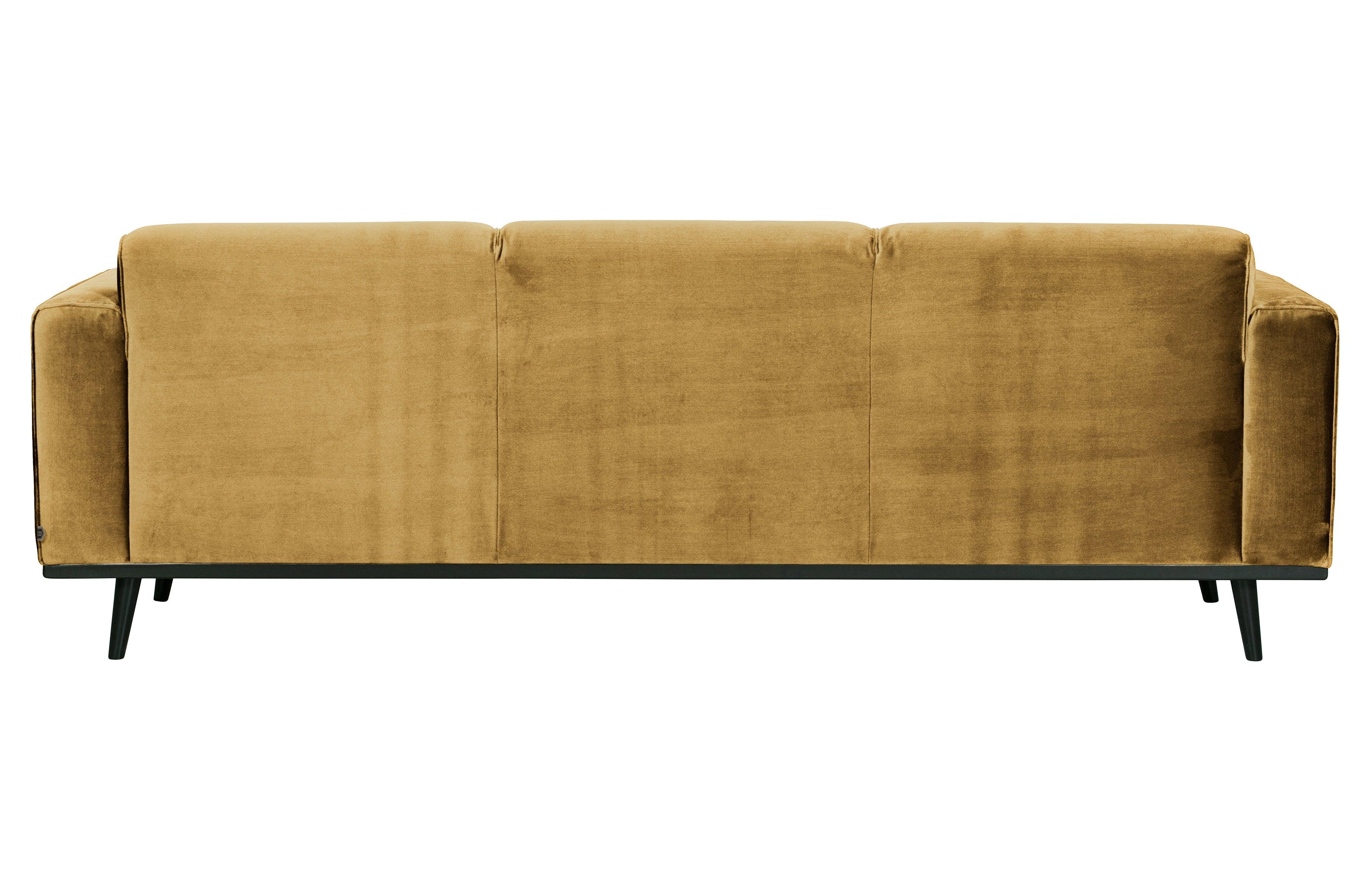 Sofa aksamitna 3-osobowa STATEMENT miodowy Be Pure Eye on Design