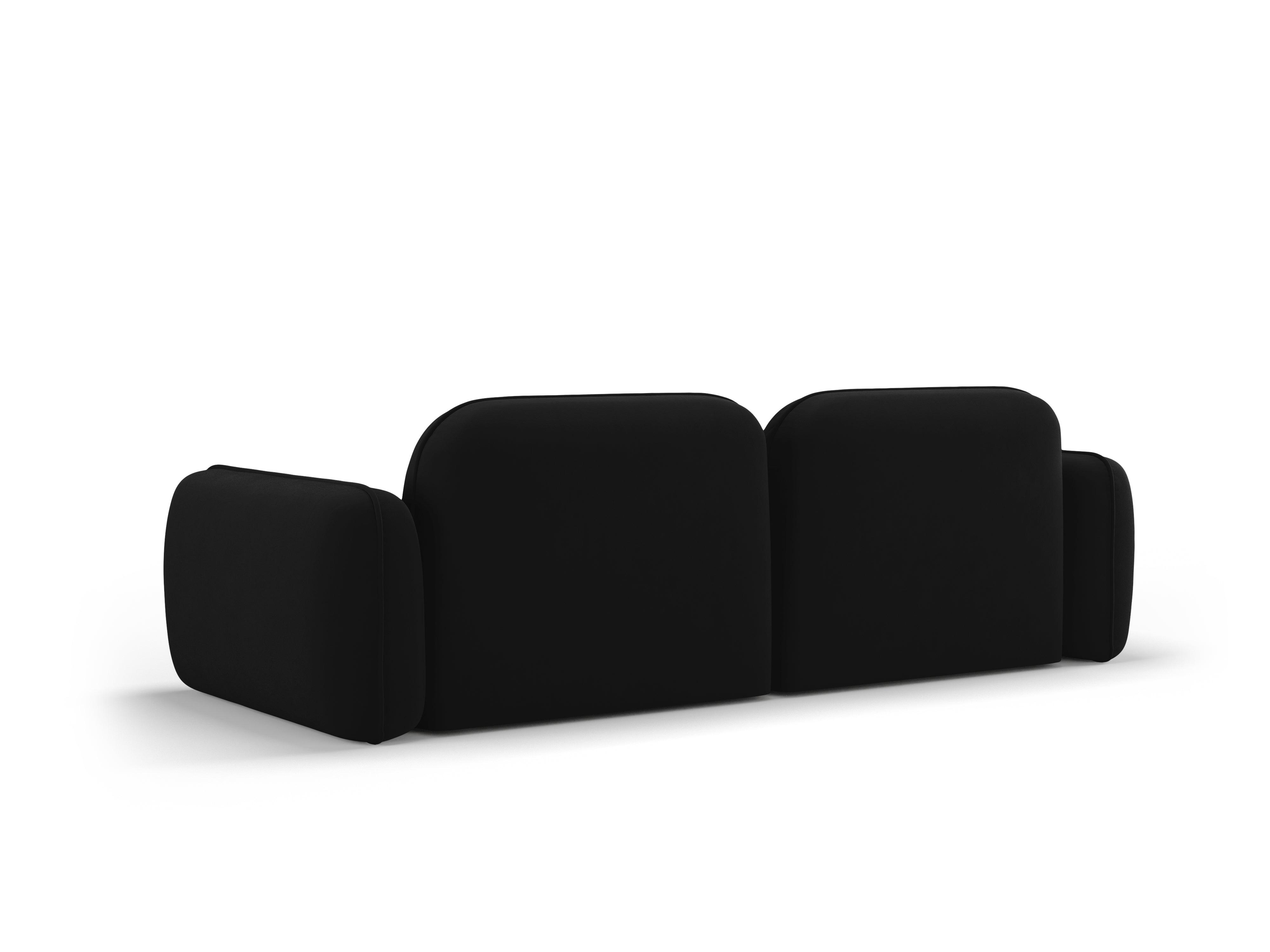 Sofa modułowa aksamitna 3-osobowa SYDNEY czarny Cosmopolitan Design Eye on Design