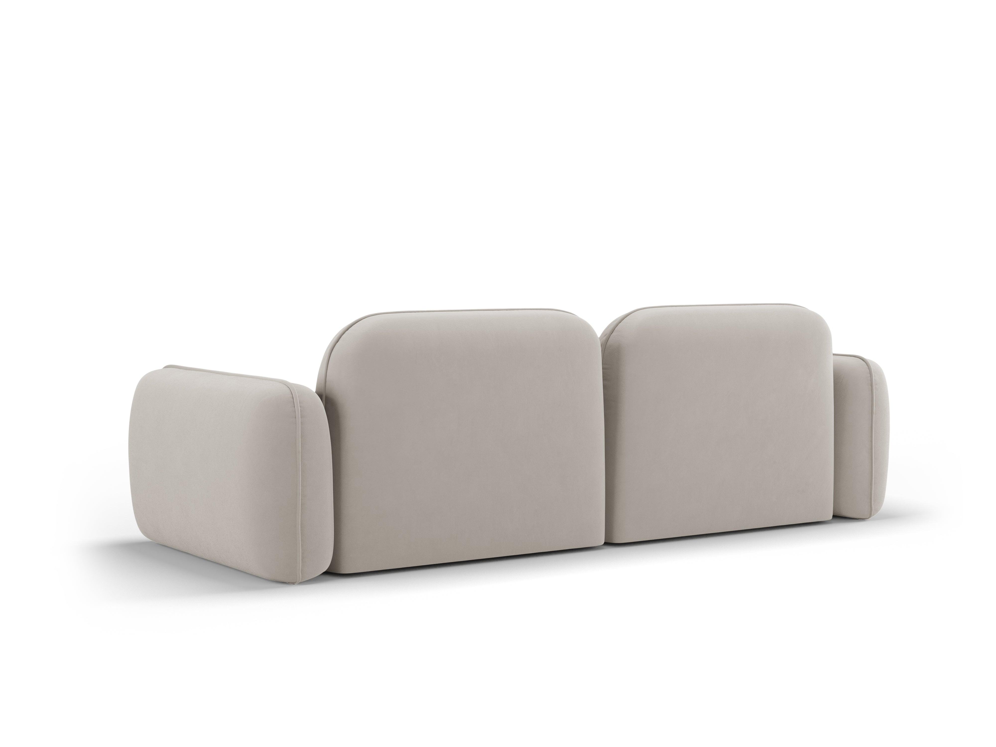 Sofa modułowa aksamitna 3-osobowa SYDNEY kość słoniowa Cosmopolitan Design Eye on Design