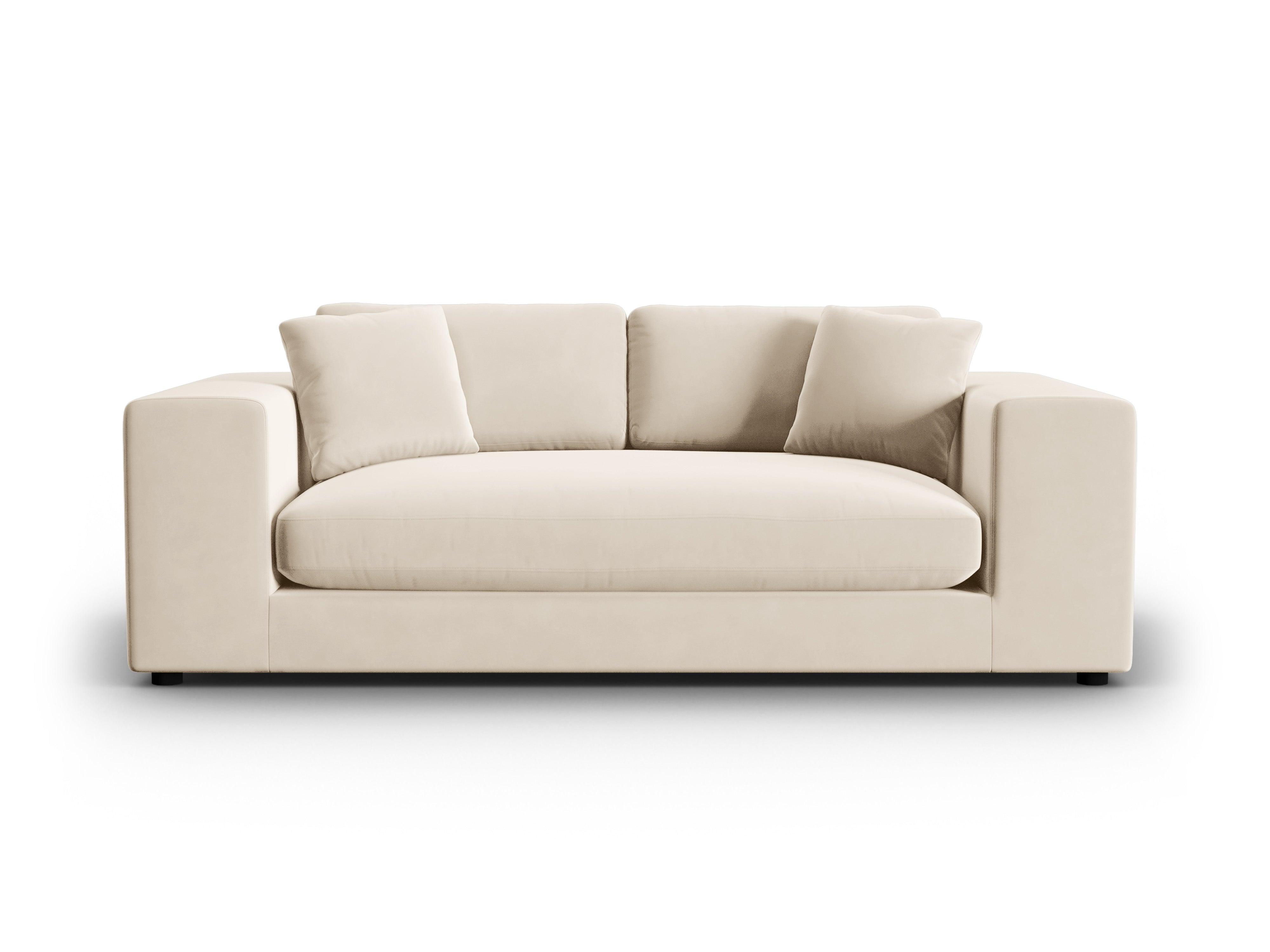 Sofa aksamitna 3-osobowa TENDANCE beżowy CXL by Christian Lacroix Eye on Design