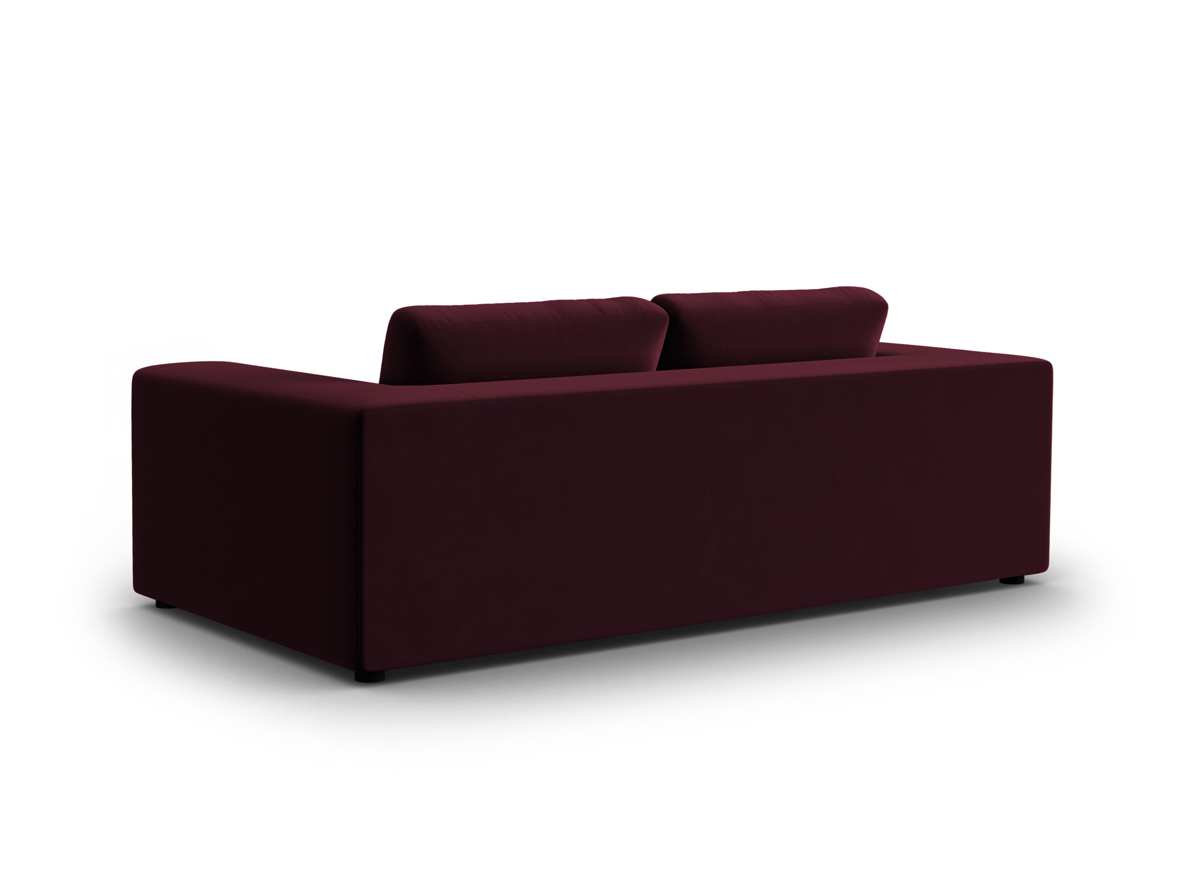 Sofa aksamitna 3-osobowa TENDANCE burgundowy CXL by Christian Lacroix Eye on Design