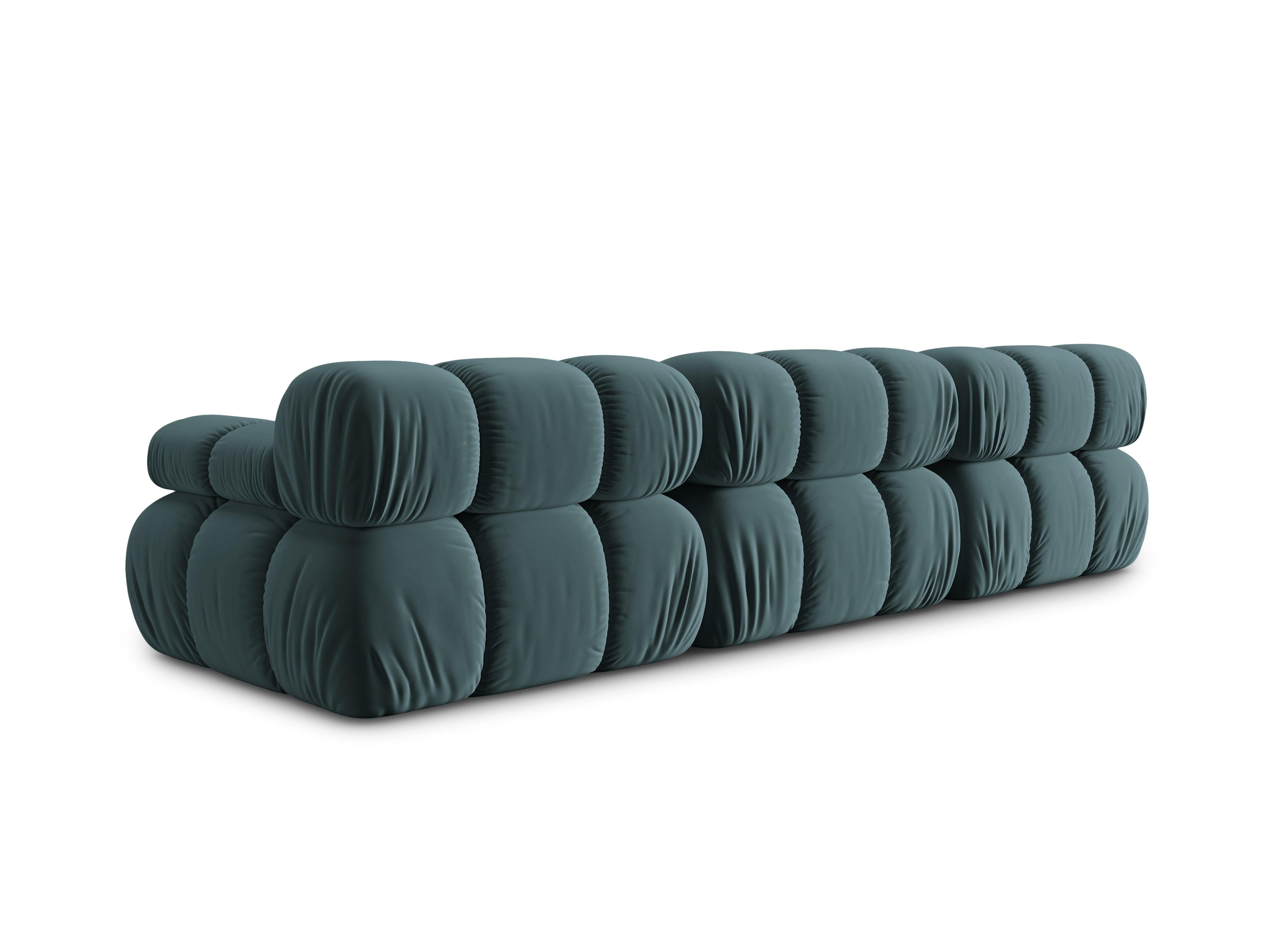 Sofa aksamitna 3-osobowa TROPEA petrol Milo Casa Eye on Design