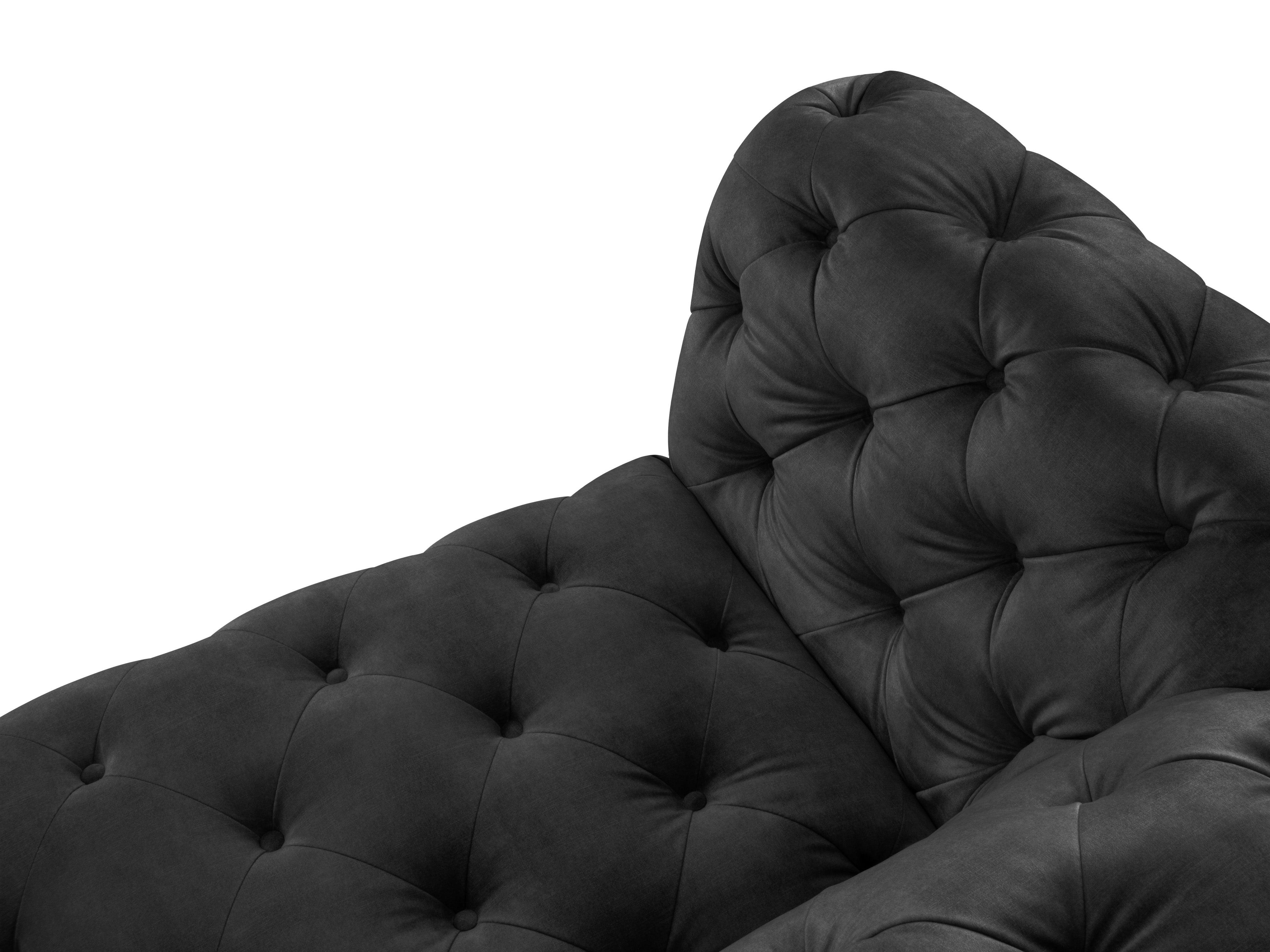 Sofa aksamitna 4-osobowa LOGE ciemnoszary Windsor & Co Eye on Design