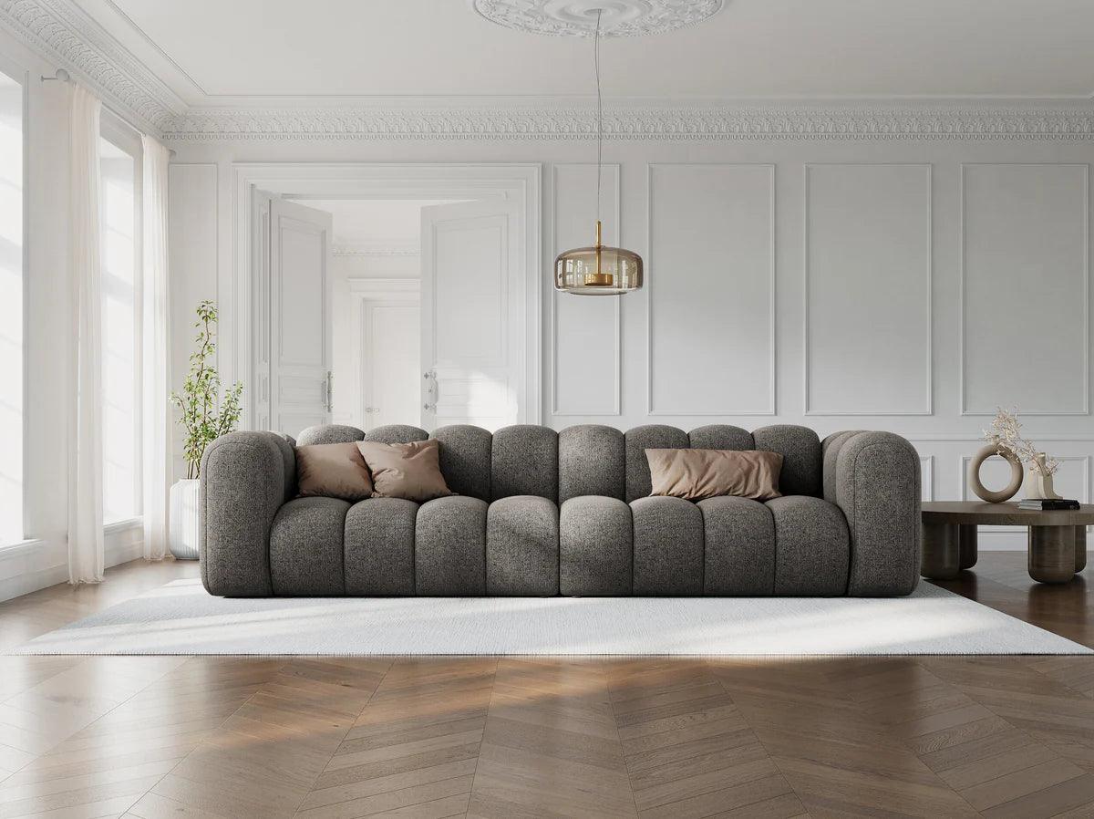 Sofa aksamitna 4-osobowa SKYLER beżowy Interieurs 86 Eye on Design